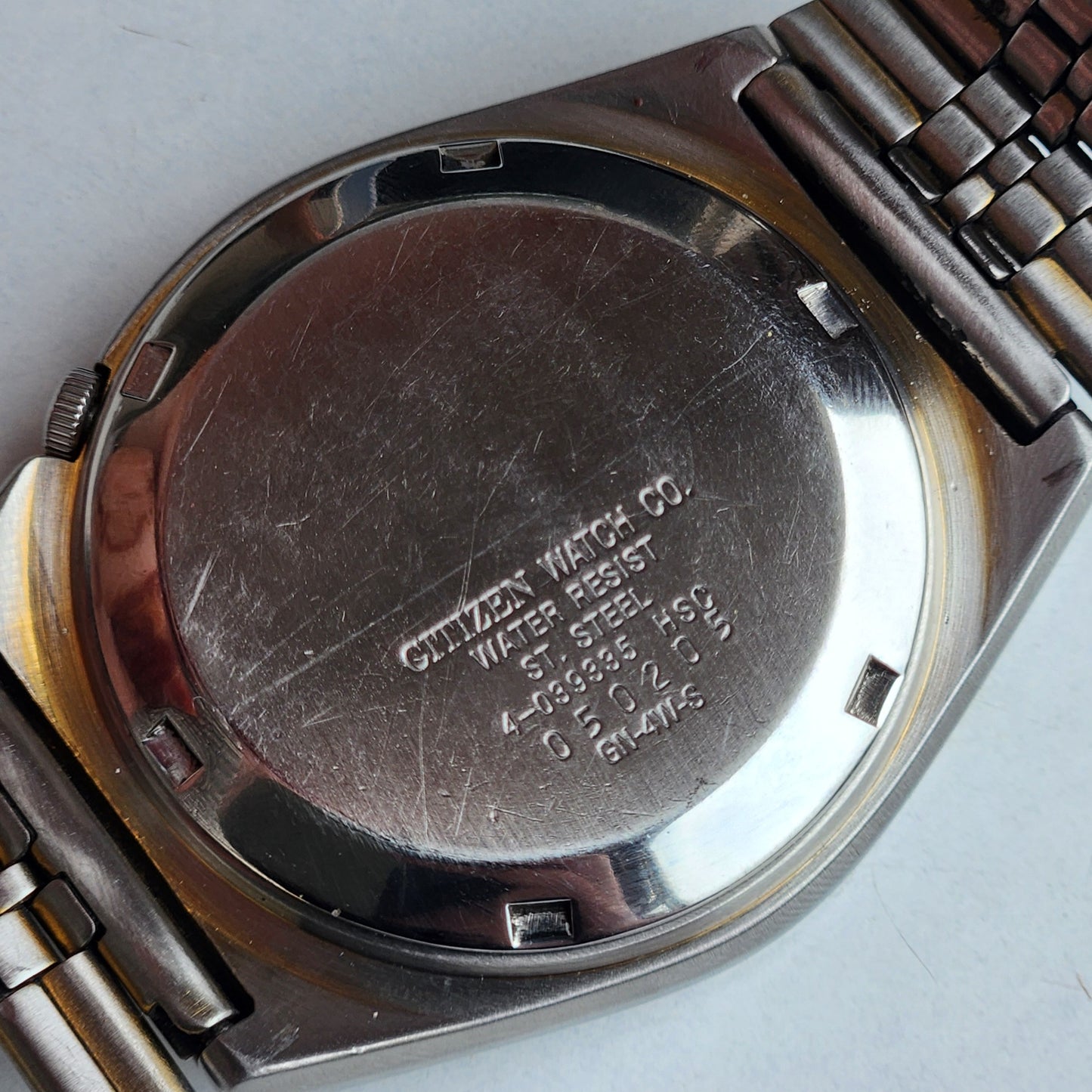 Vintage 1980 Original Citizen Automatic 8200 Black Face 21 Jewels Day-Date Japanese Men's Wrist Watch ET01