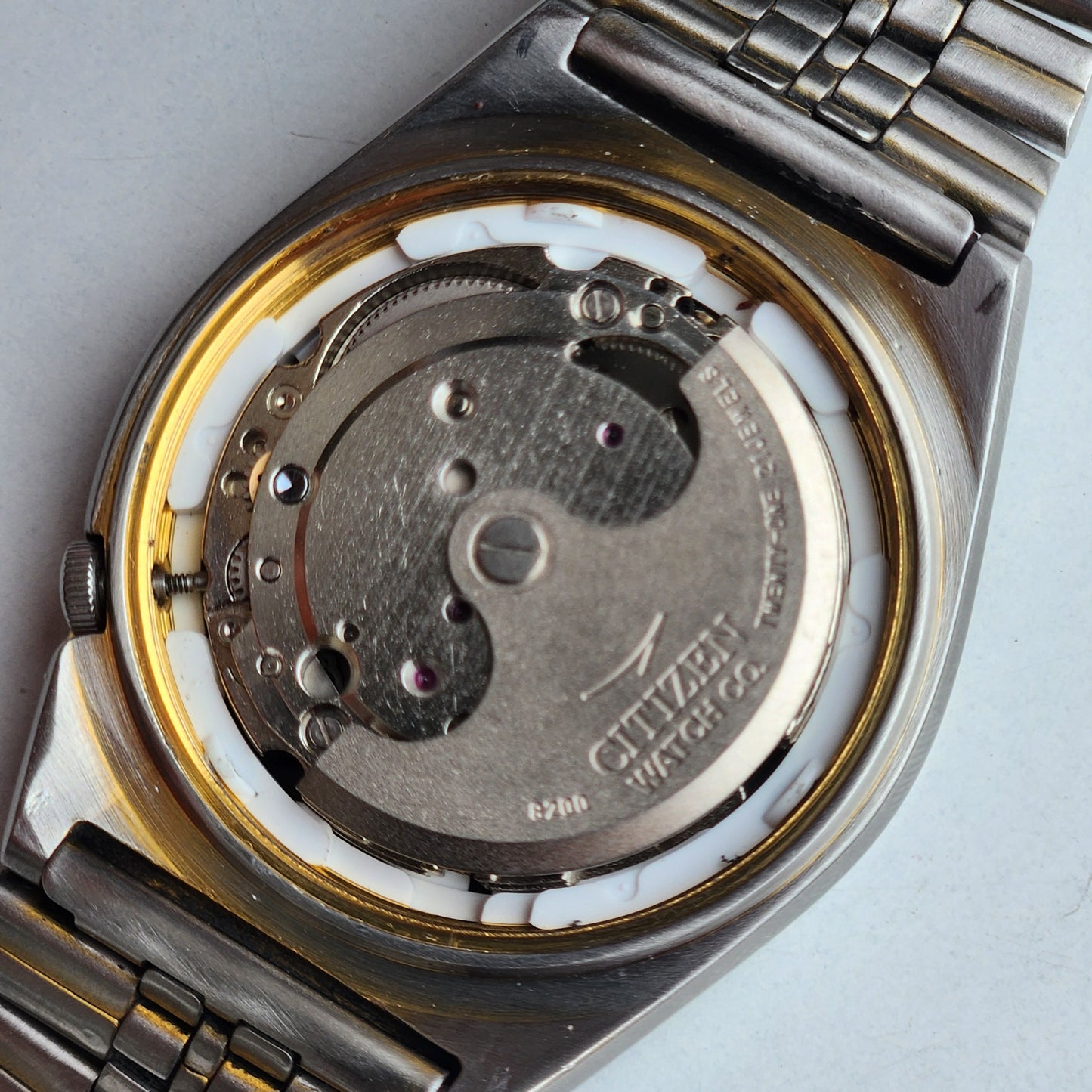 Vintage 1980 Original Citizen Automatic 8200 Black Face 21 Jewels Day-Date Japanese Men's Wrist Watch ET01