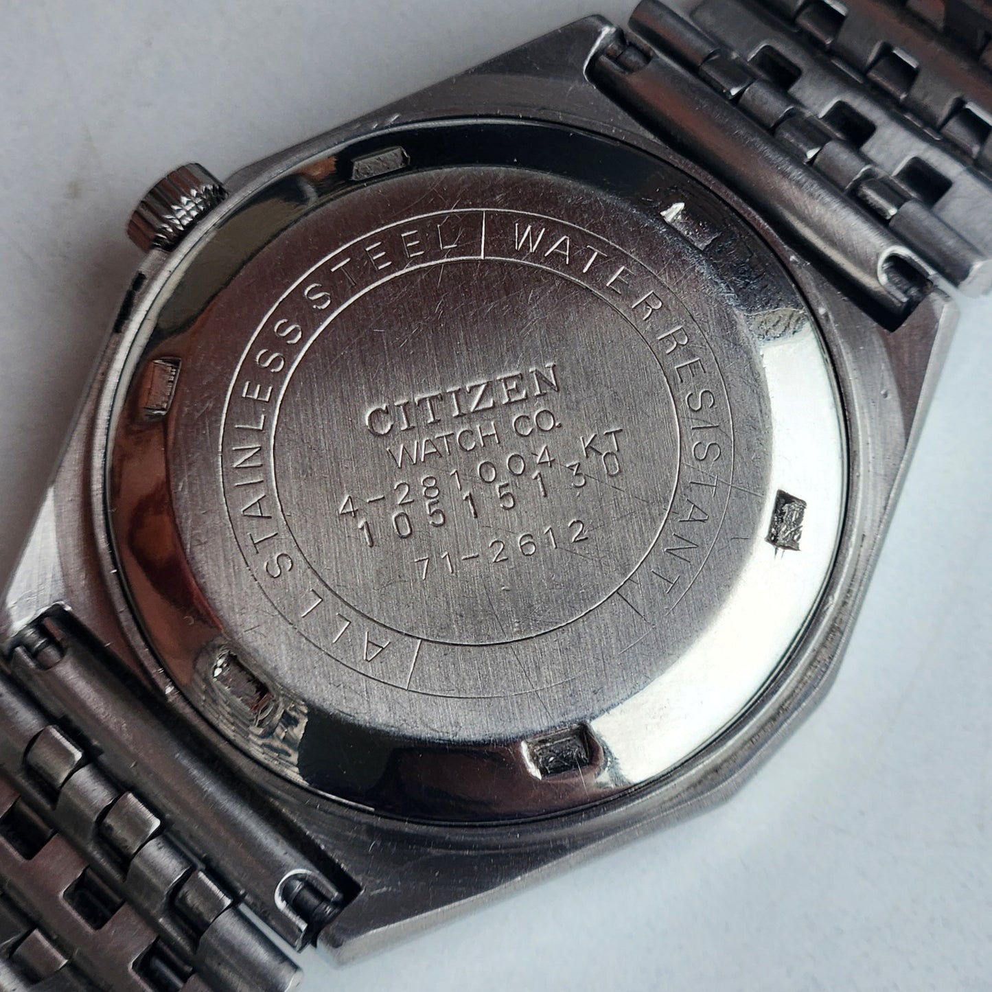 Vintage 1981 Original Citizen Automatic 8200 Blue Face 21 Jewels Day-Date Japanese Men's Wrist Watch ET02
