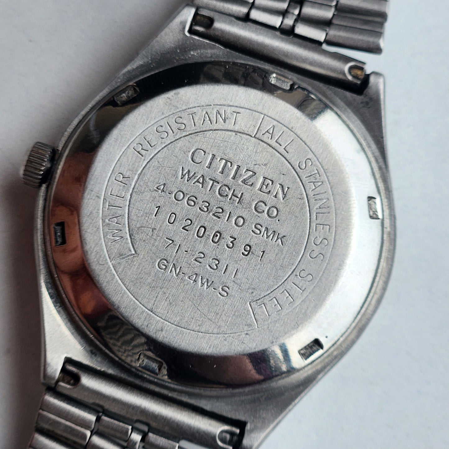Vintage 1991 Original Citizen Automatic 8200 Silver Face 21 Jewels Day-Date Japanese Men's Wrist Watch ET03