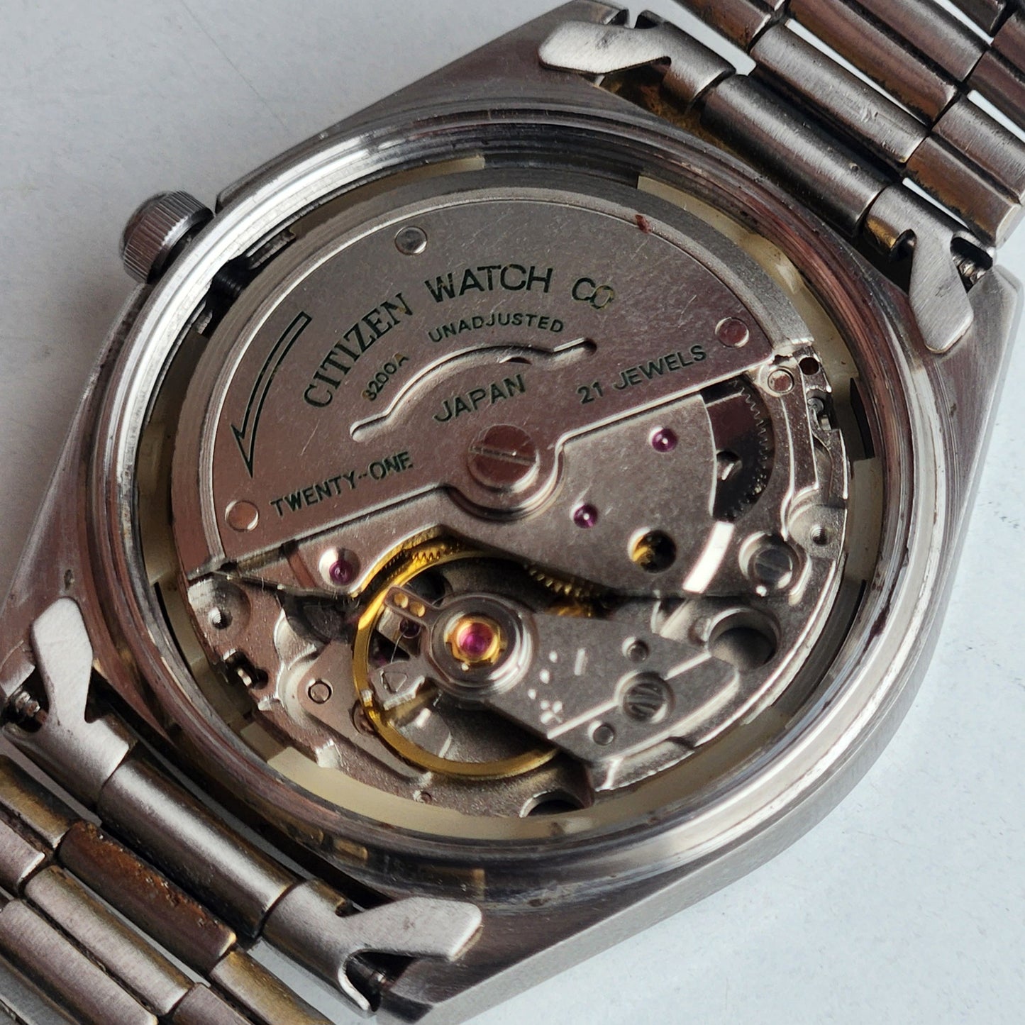 Vintage 1986 Original Citizen Automatic 8200 Grey Face 21 Jewels Day-Date Japanese Men's Wrist Watch ET07