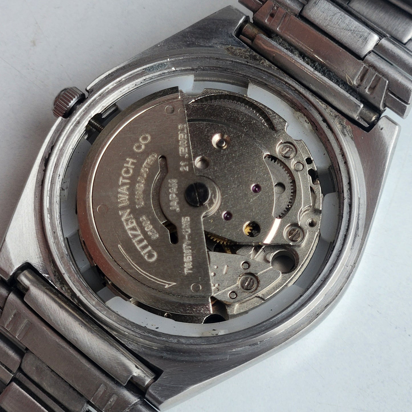 Vintage 1984 Original Citizen Automatic 8200 Golden Face 21 Jewels Day-Date Japanese Men's Wrist Watch ET10
