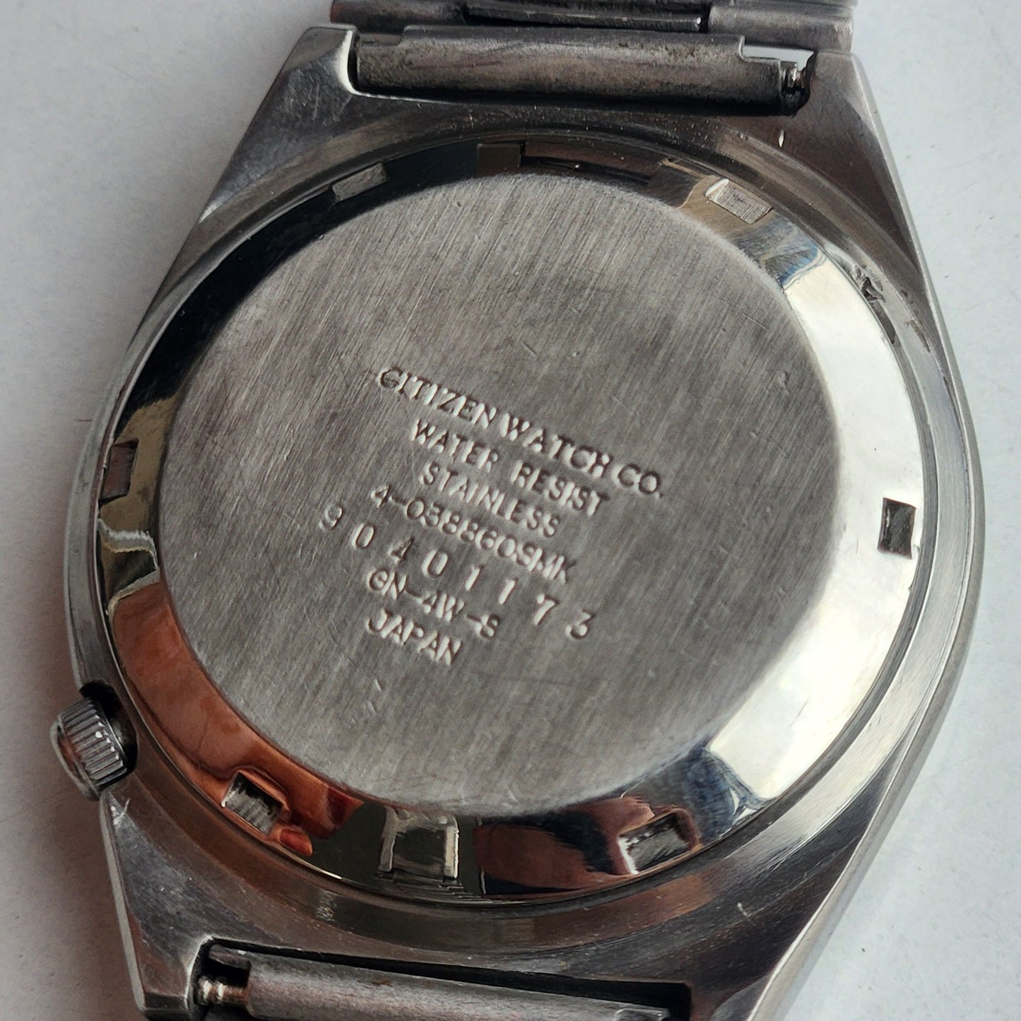 Vintage 1989 Original Citizen Automatic 8200 Black Face 21 Jewels Day-Date Japanese Men's Wrist Watch ET13
