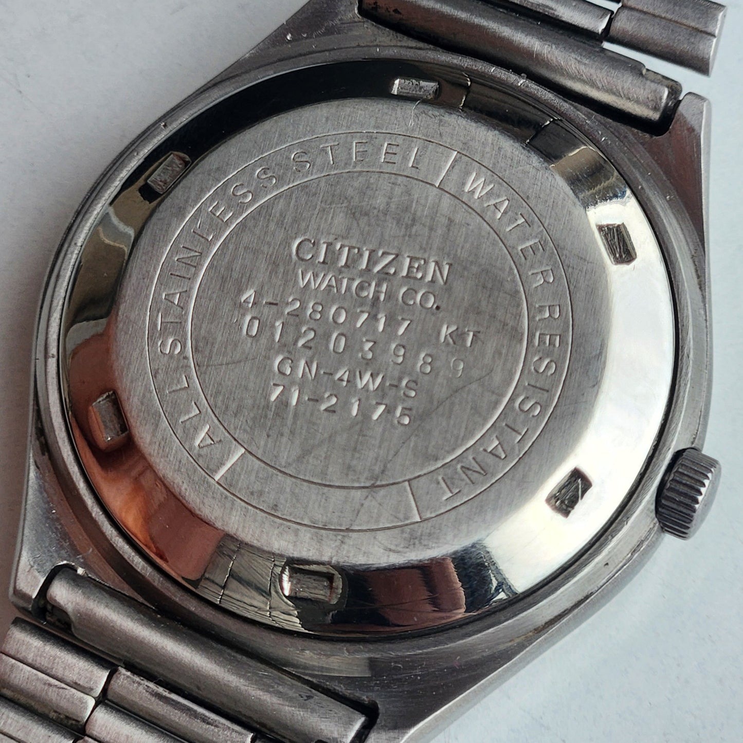 Vintage 1990 Original Citizen Automatic 8200 Golden Face 21 Jewels Day-Date Japanese Men's Wrist Watch ET14