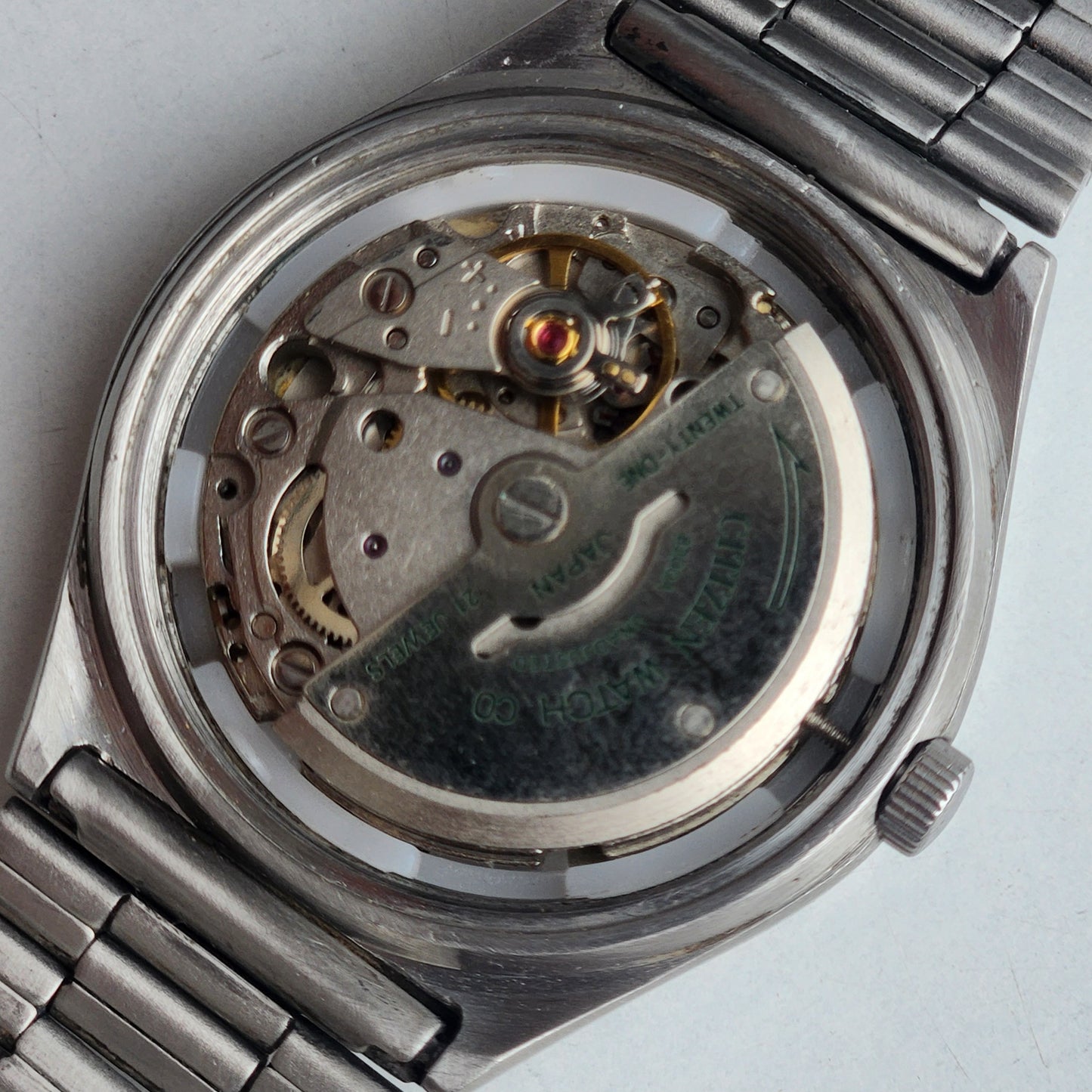 Vintage 1990 Original Citizen Automatic 8200 Golden Face 21 Jewels Day-Date Japanese Men's Wrist Watch ET14