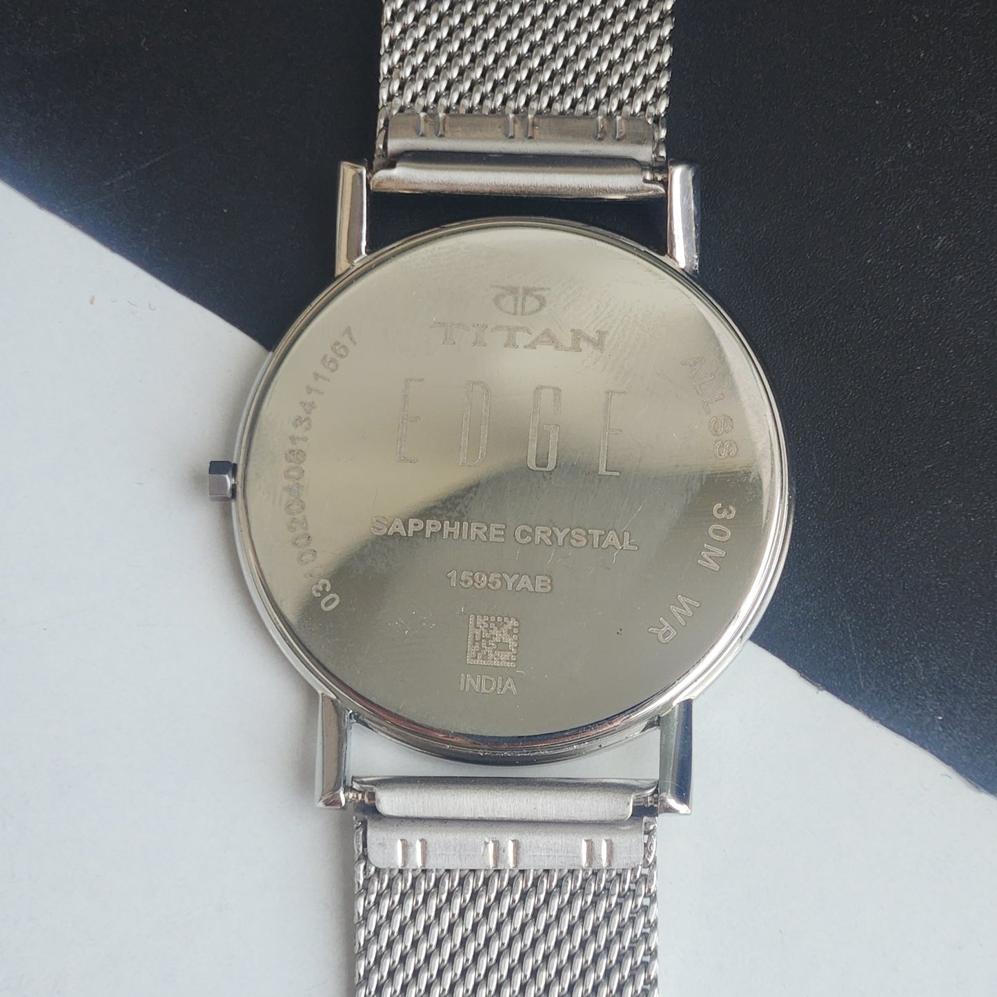 Original TITAN EDGE 159YAB Round Golden Face 38MM Case Men's Watch G95
