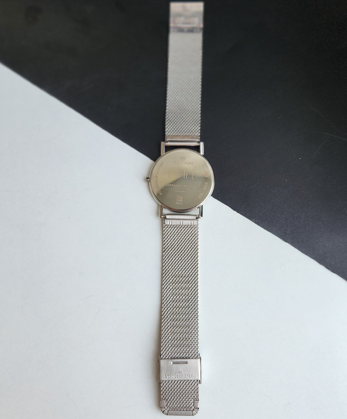 Original TITAN EDGE 159YAB Round Golden Face 38MM Case Men's Watch G95