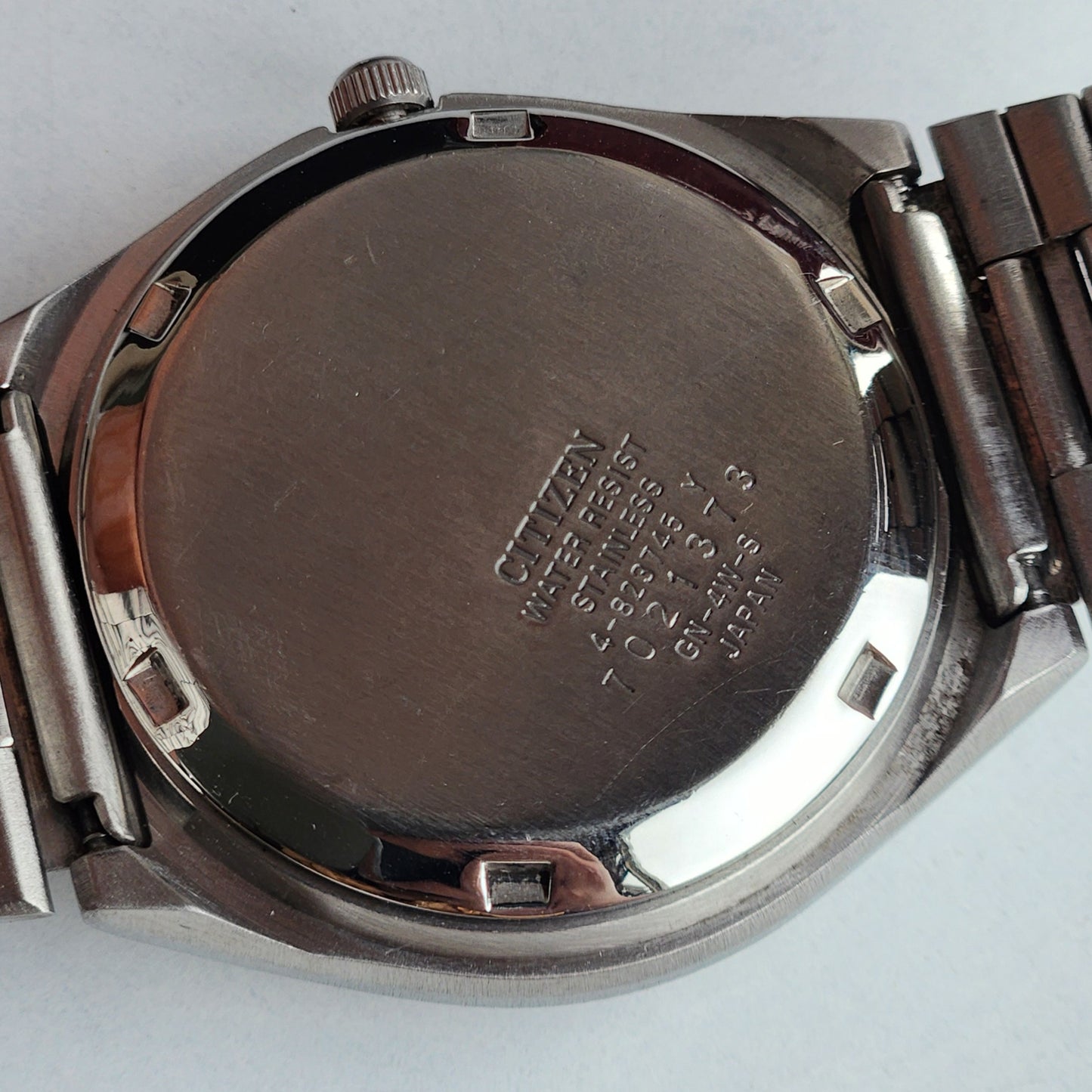 Vintage 1987 Original Citizen Automatic 8200 Grey Face 21 Jewels Day-Date Japanese Men's Wrist Watch ET16