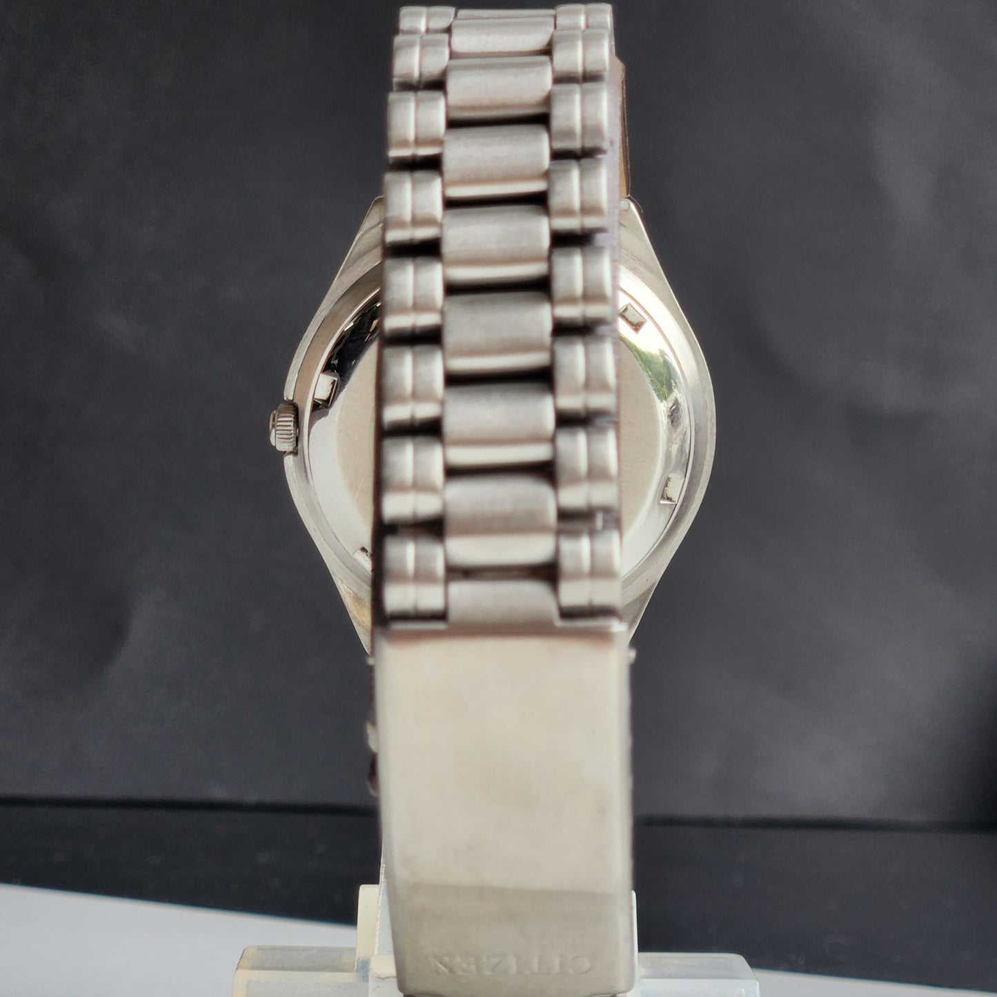 Vintage 1981 Original Citizen Automatic 8200 Grey Face 21 Jewels Day-Date Japanese Men's Wrist Watch ET22