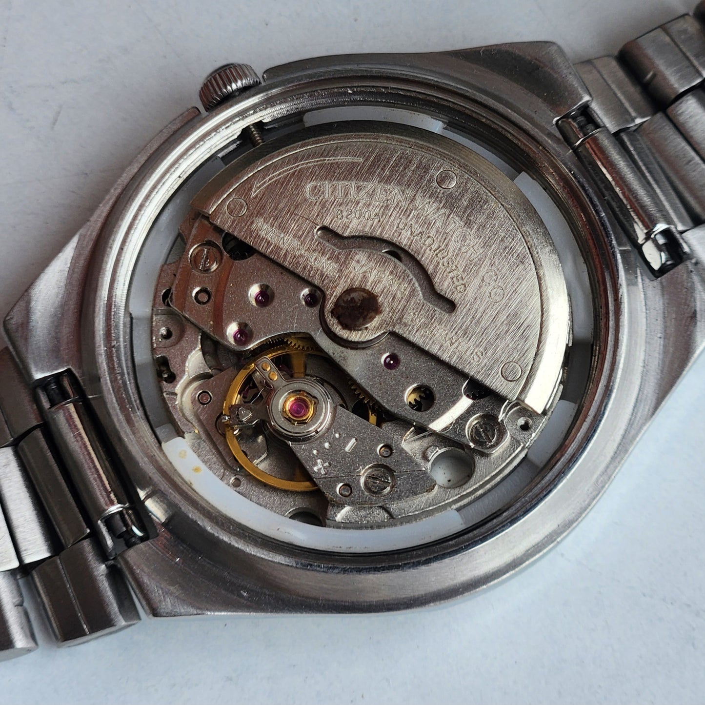 Vintage 1981 Original Citizen Automatic 8200 Grey Face 21 Jewels Day-Date Japanese Men's Wrist Watch ET22