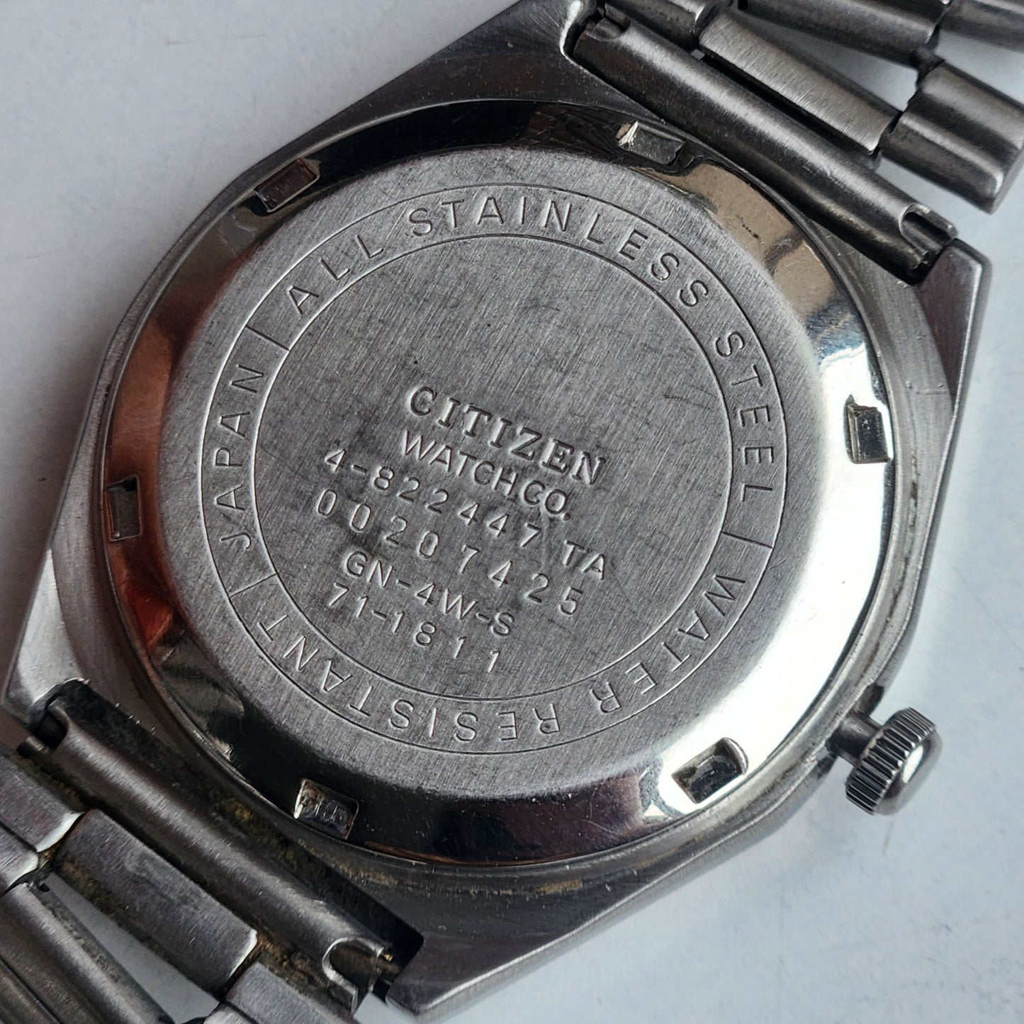 Vintage 1990 Original Citizen Automatic 8200 Black Face 21 Jewels Day-Date Japanese Men's Wrist Watch ET23