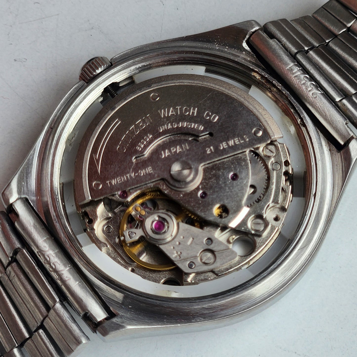 Vintage 1995 Original Citizen Automatic 8200 Black Face 21 Jewels Day-Date Japanese Men's Wrist Watch ET27
