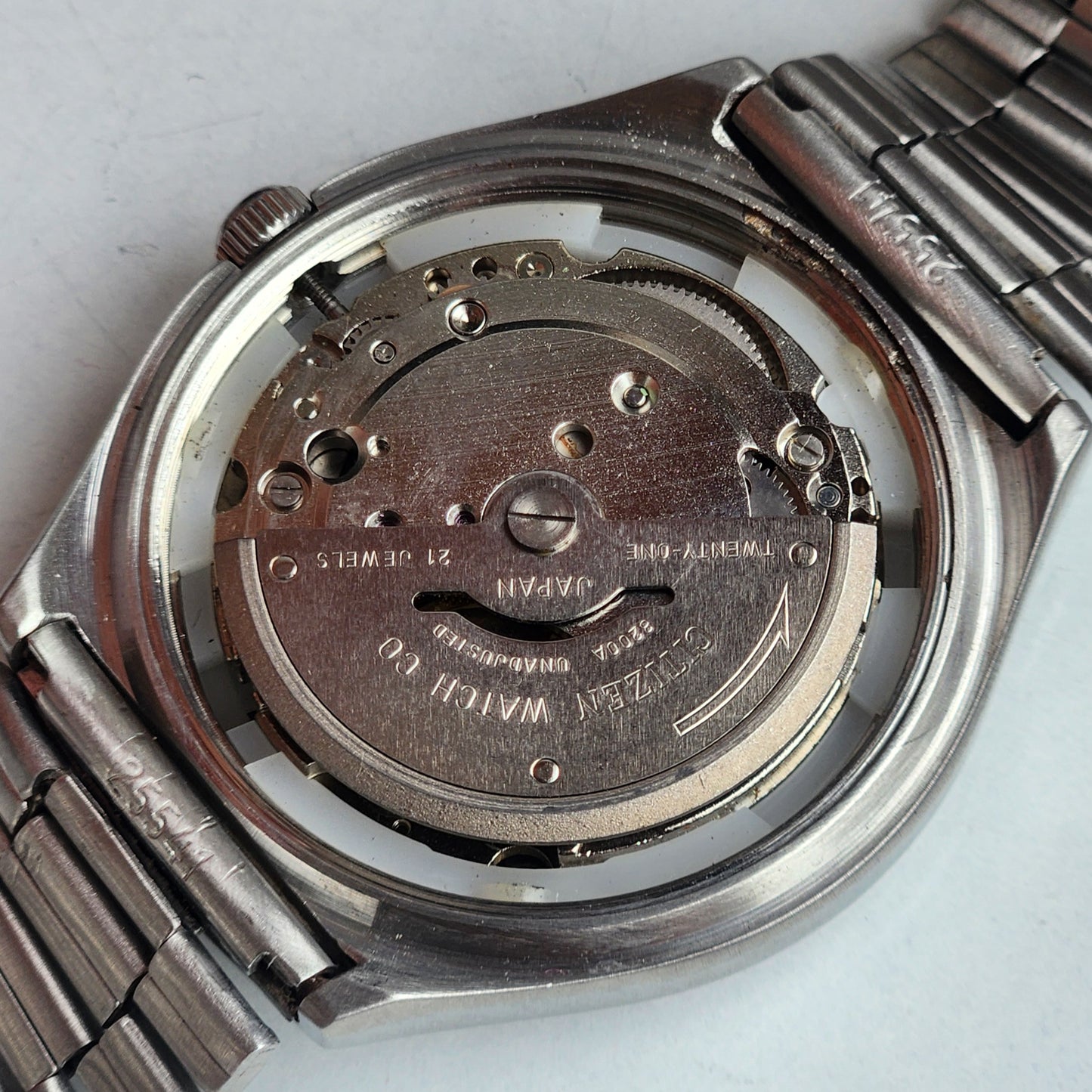 Vintage 1995 Original Citizen Automatic 8200 Black Face 21 Jewels Day-Date Japanese Men's Wrist Watch ET27