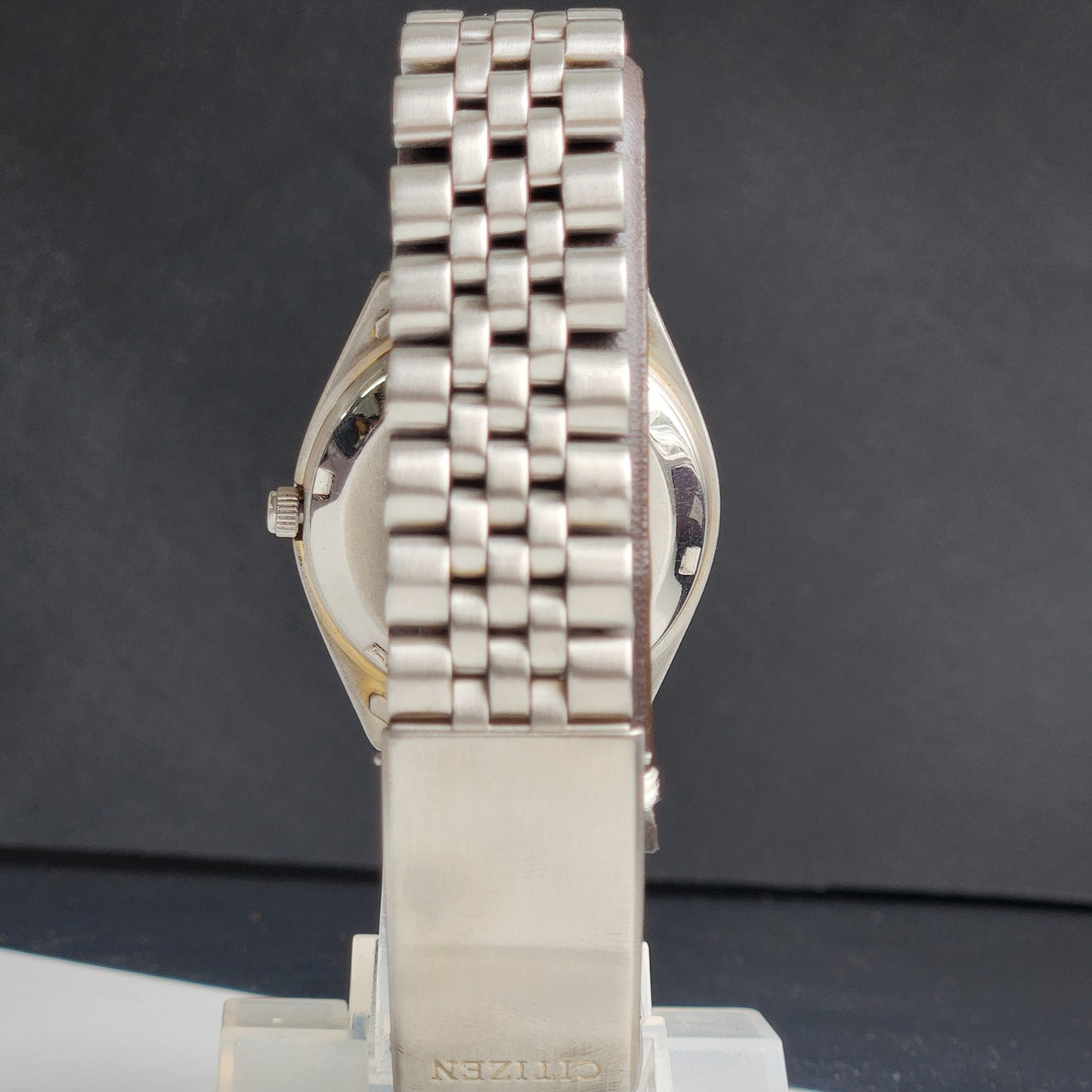 Vintage 1990 Original Citizen Automatic 8200 White Face 21 Jewels Day-Date Japanese Men's Wrist Watch ET28
