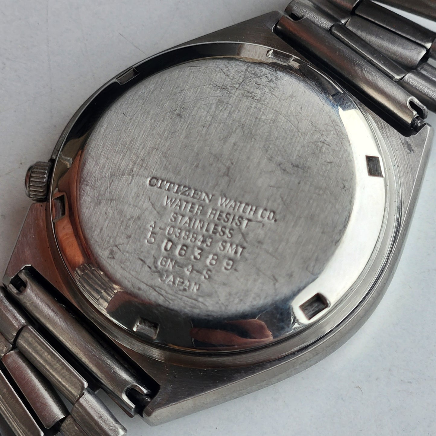 Vintage 1995 Original Citizen Automatic 8200 Black Face 21 Jewels Day-Date Japanese Men's Wrist Watch ET30