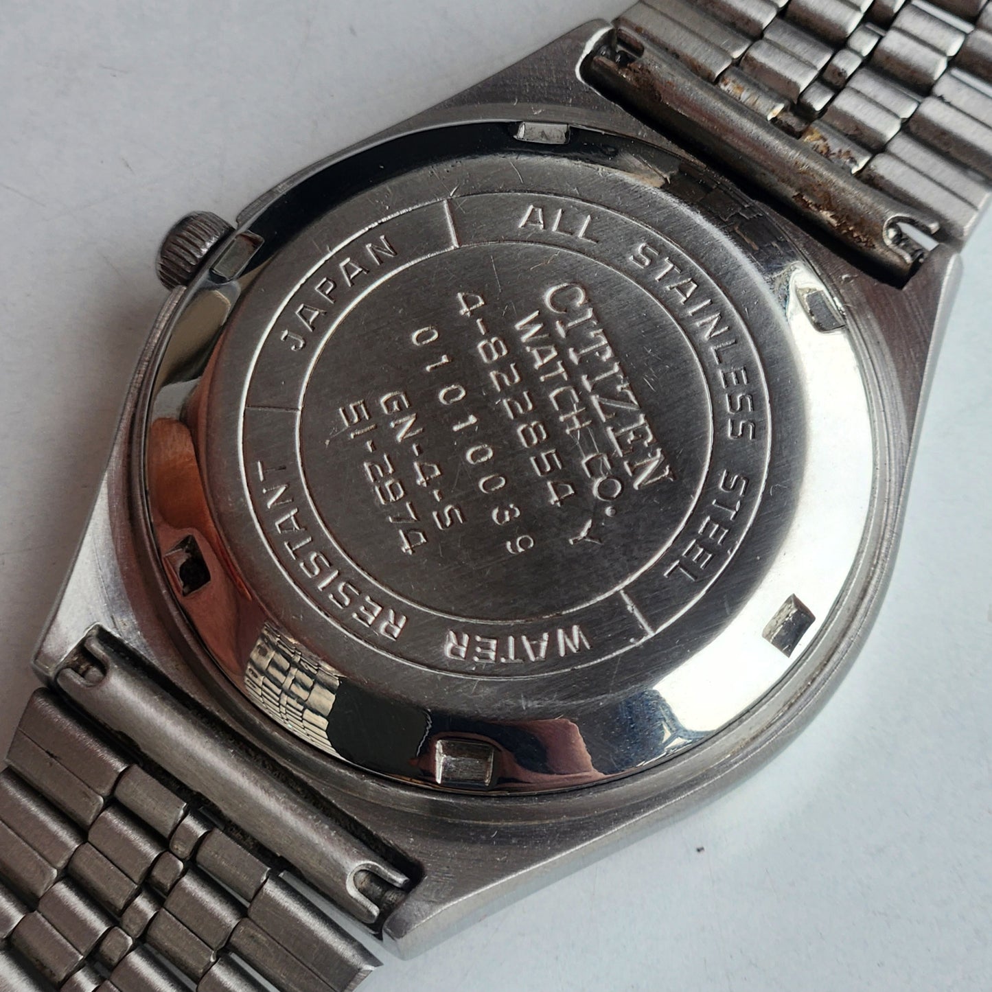 Vintage 1980 Original Citizen Automatic 8200 Blue Face 21 Jewels Day-Date Japanese Men's Wrist Watch ET31