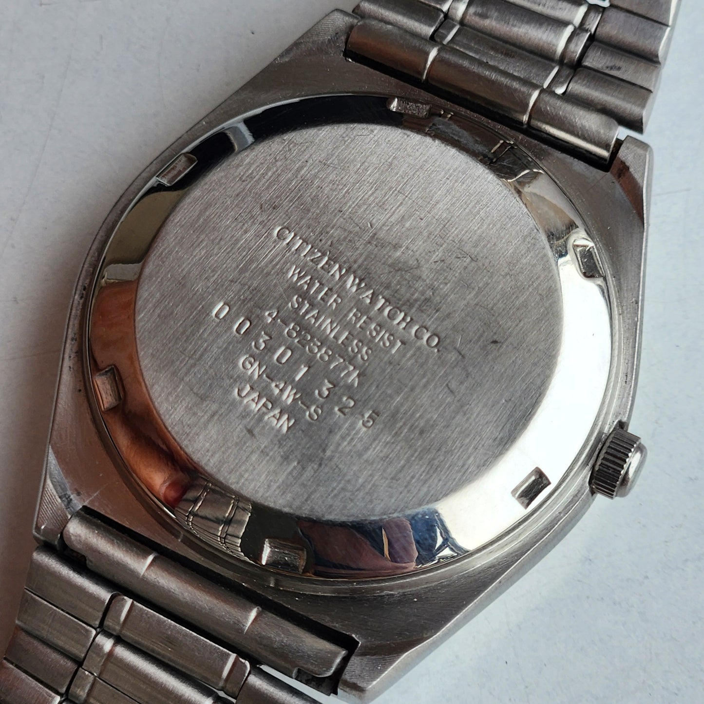 Vintage 1990 Original Citizen Automatic 8200 Black Face 21 Jewels Day-Date Japanese Men's Wrist Watch ET33