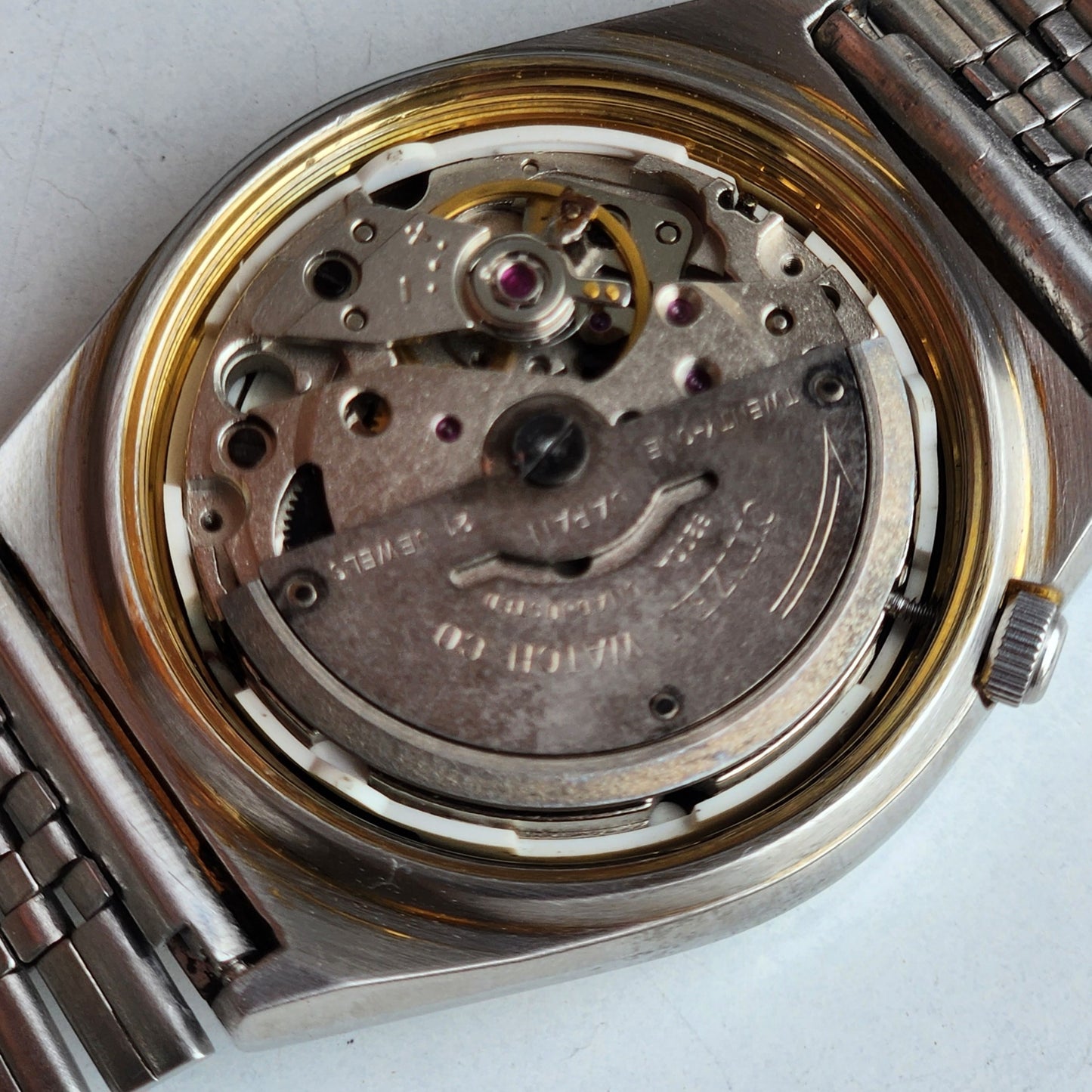 Vintage 1984 Original Citizen Automatic 8200 Black Face 21 Jewels Day-Date Japanese Men's Wrist Watch ET34