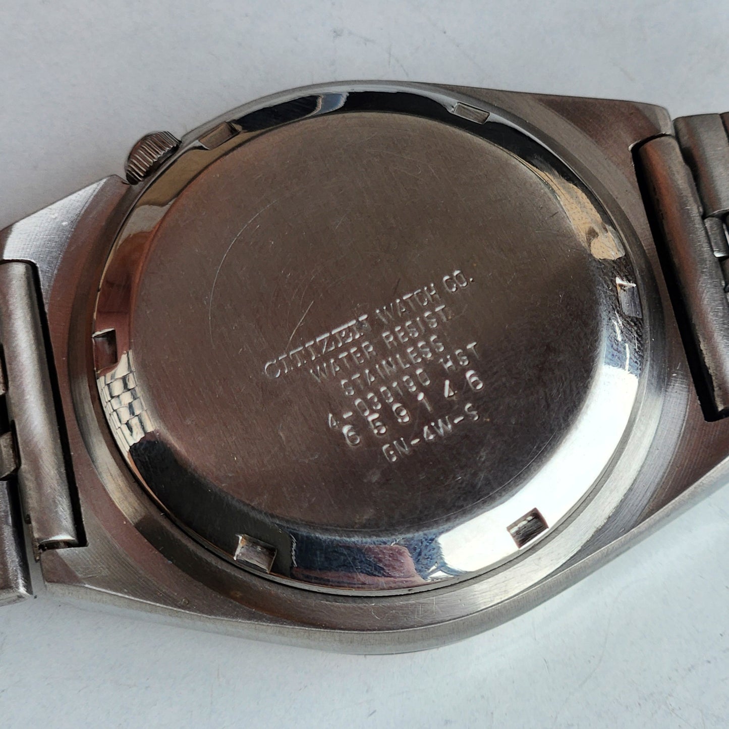 Vintage 1986 Original Citizen Automatic 8200 Black Face 21 Jewels Day-Date Japanese Men's Wrist Watch ET39