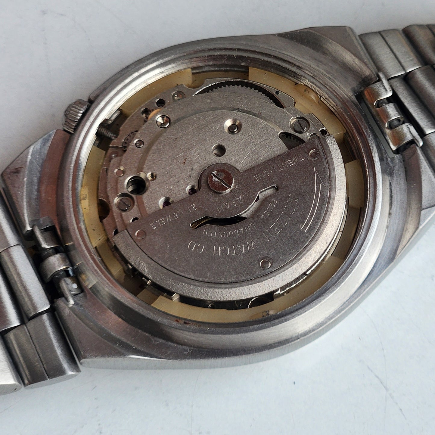 Vintage 1990 Original Citizen Automatic 8200 Golden Face 21 Jewels Day-Date Japanese Men's Wrist Watch ET40