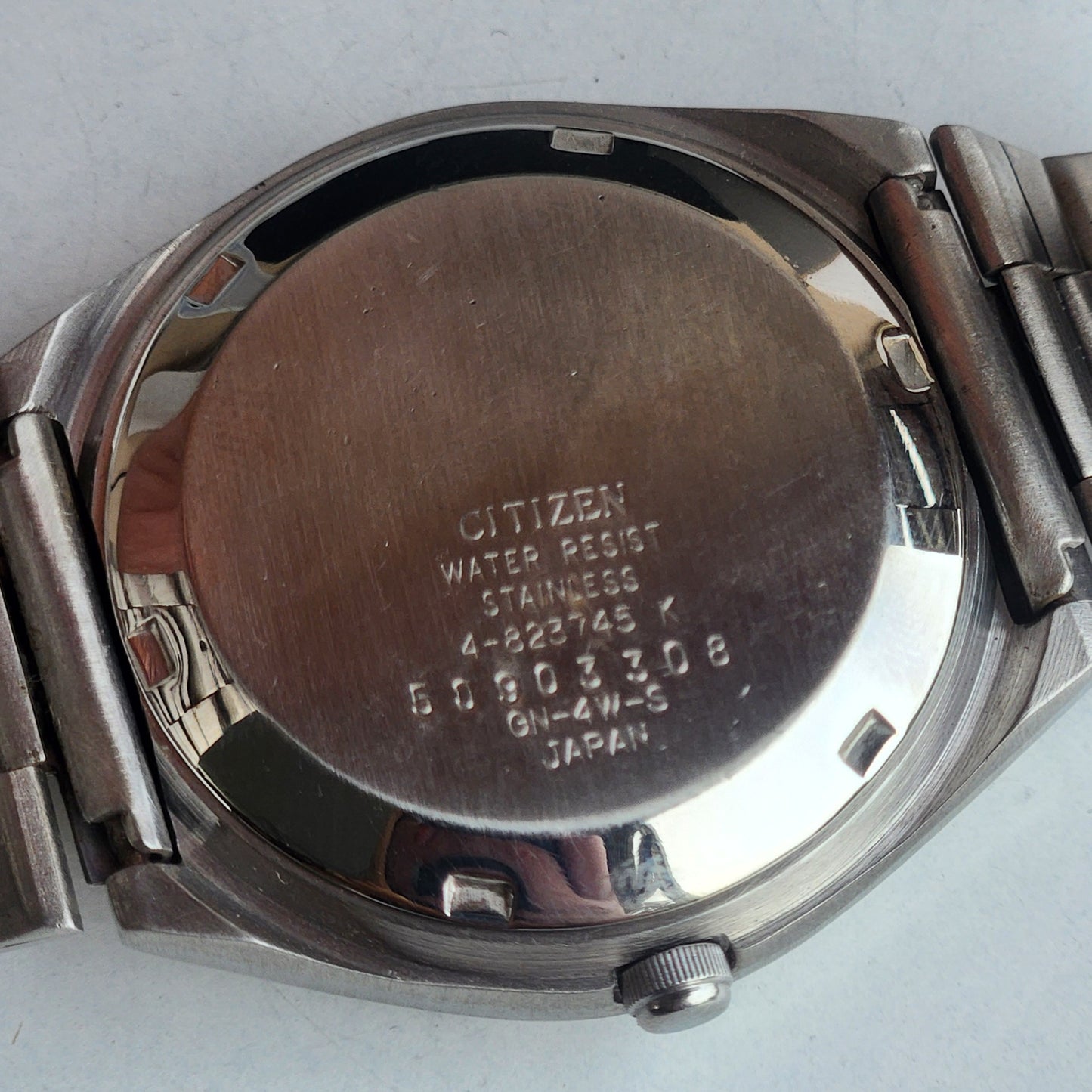 Vintage 1995 Original Citizen Automatic 8200 Balck Face 21 Jewels Day-Date Japanese Men's Wrist Watch ET42