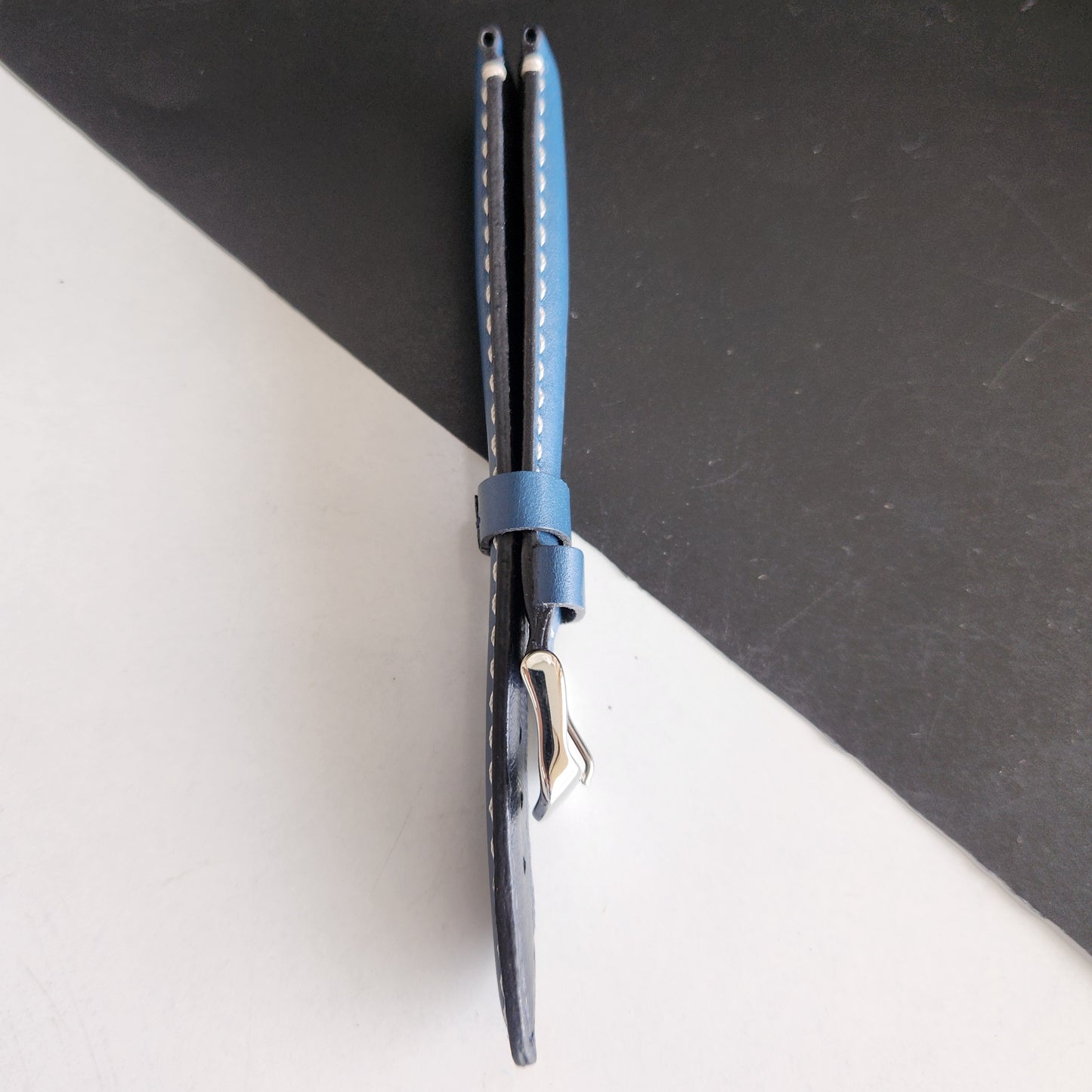 18MM Blue Leather Strap for Automatic Mechanical Watches H21