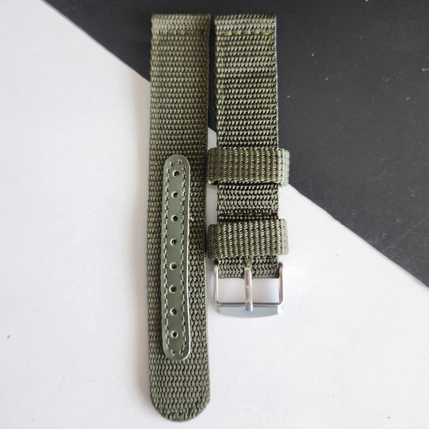 18MM Green Cornwell Nato Strap for Automatic Mechanical Watches H36