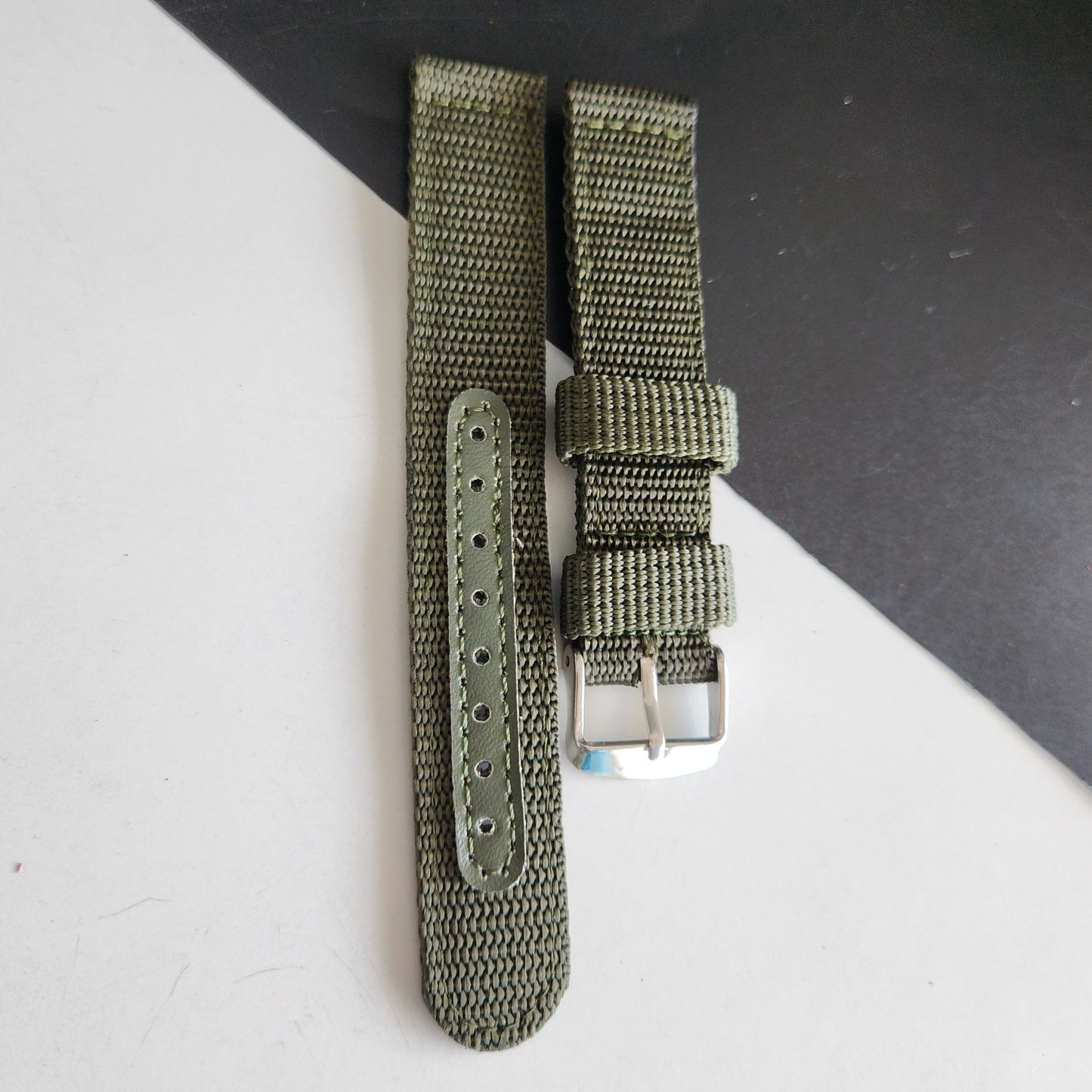 18MM Green Cornwell Nato Strap for Automatic Mechanical Watches H36