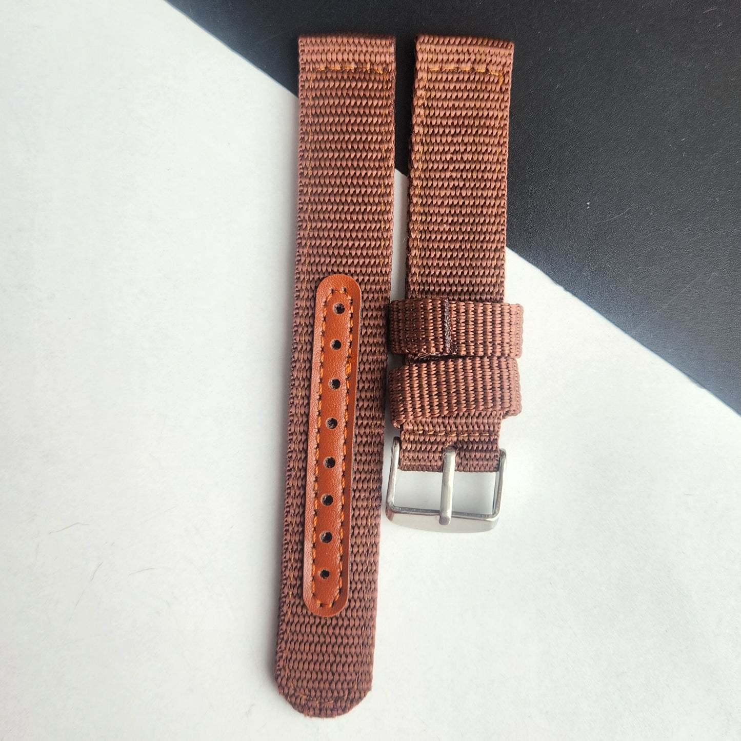 18MM Brown Cornwell Nato Strap for Automatic Mechanical Watches H36
