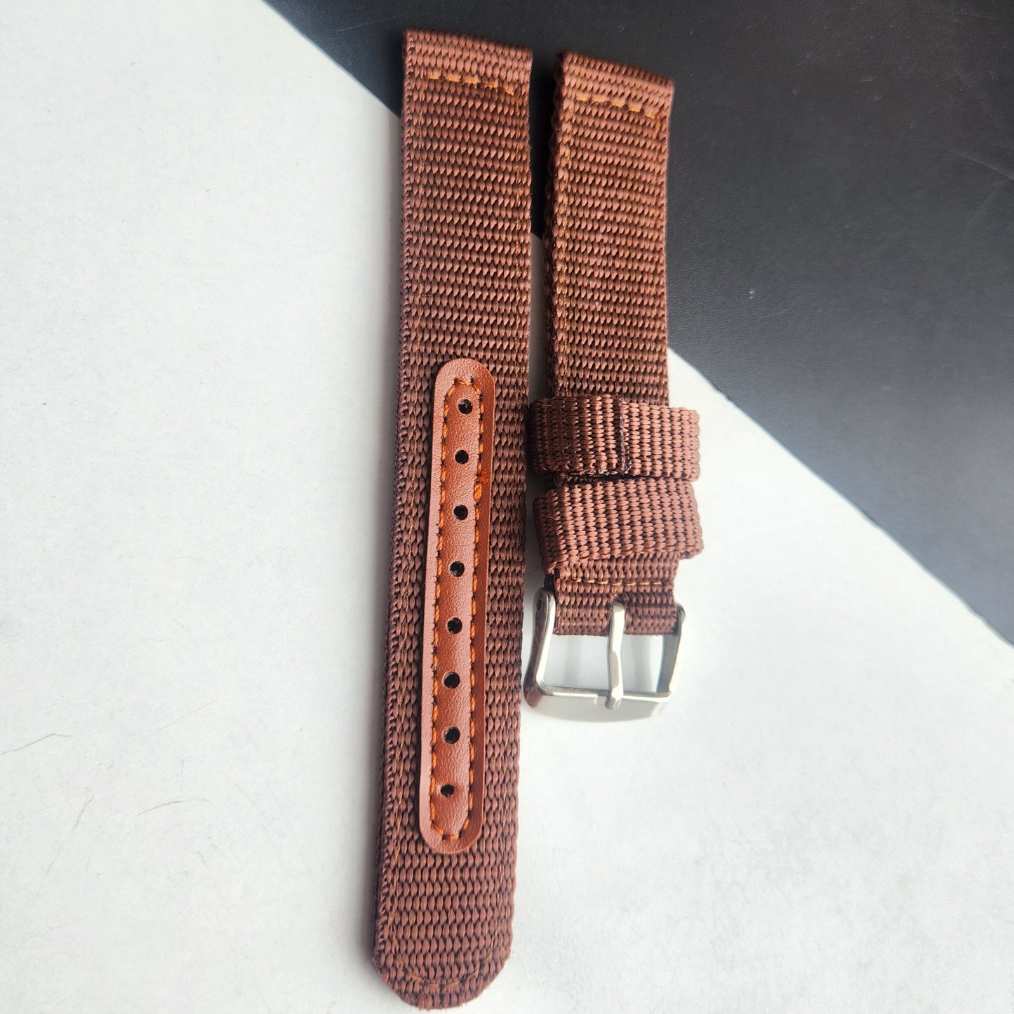 18MM Brown Cornwell Nato Strap for Automatic Mechanical Watches H36