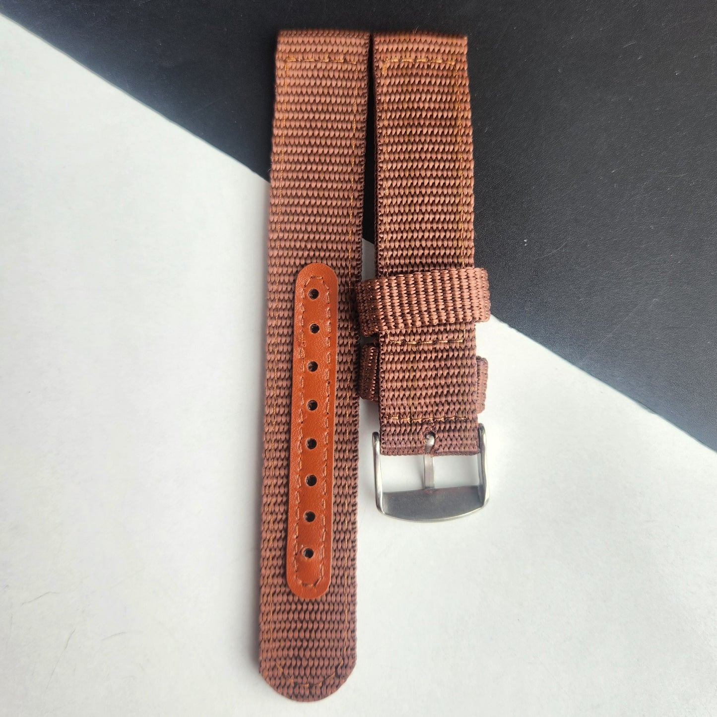 18MM Brown Cornwell Nato Strap for Automatic Mechanical Watches H36