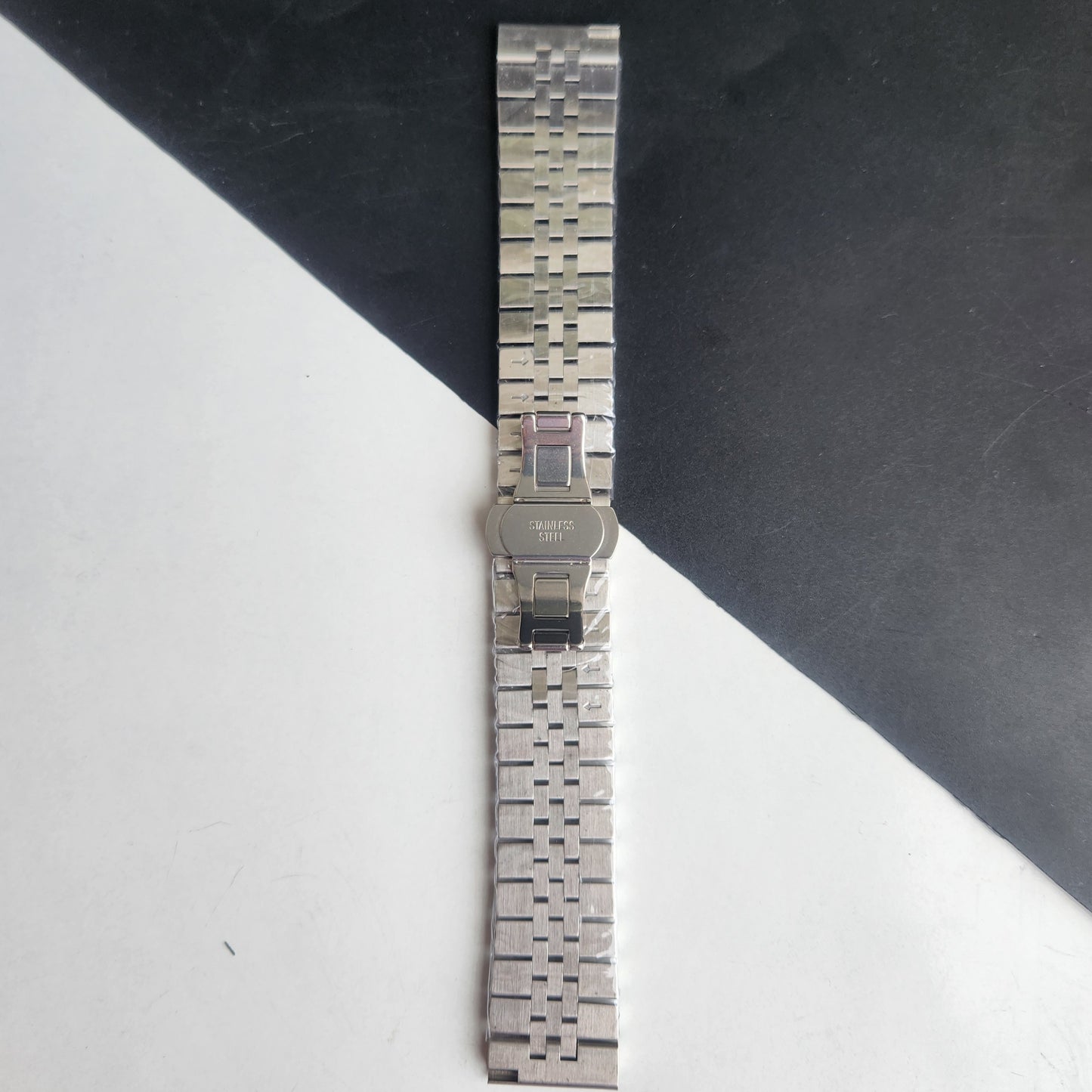 18MM Silver Jubilee Bracelet with Butterfly Lock For Automatic Mechanical Watches H45