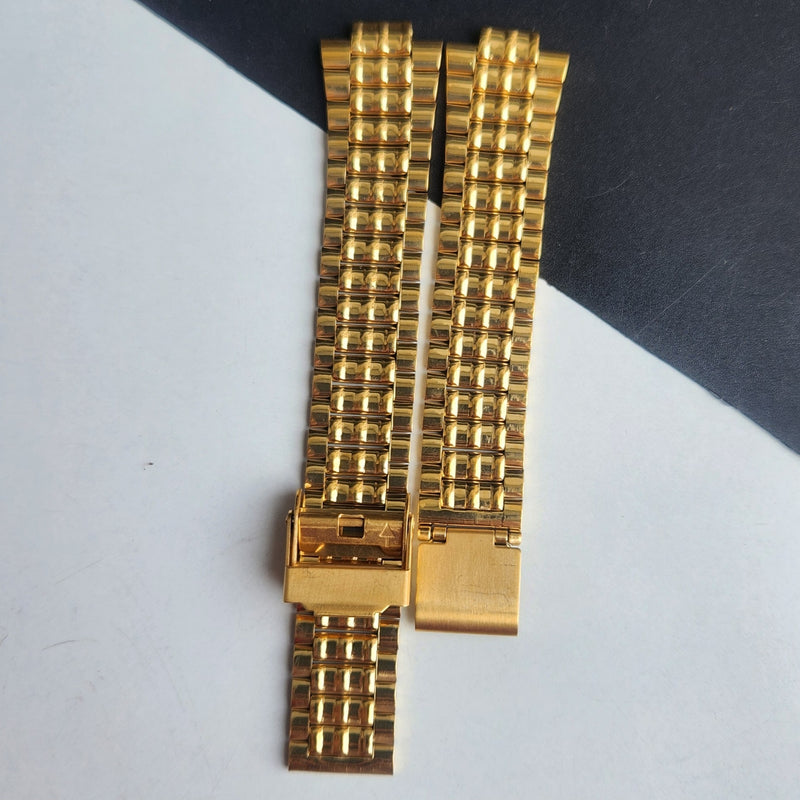 18MM Stainless Steel Golden C Clamp Bracelet For Automatic Mechanical Watches H48