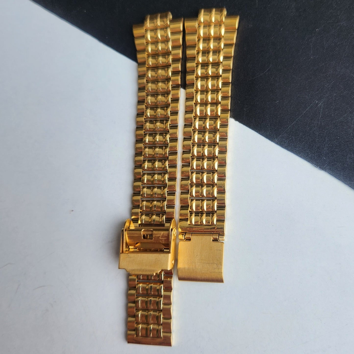 18MM Stainless Steel Golden C Clamp Bracelet For Automatic Mechanical Watches H48