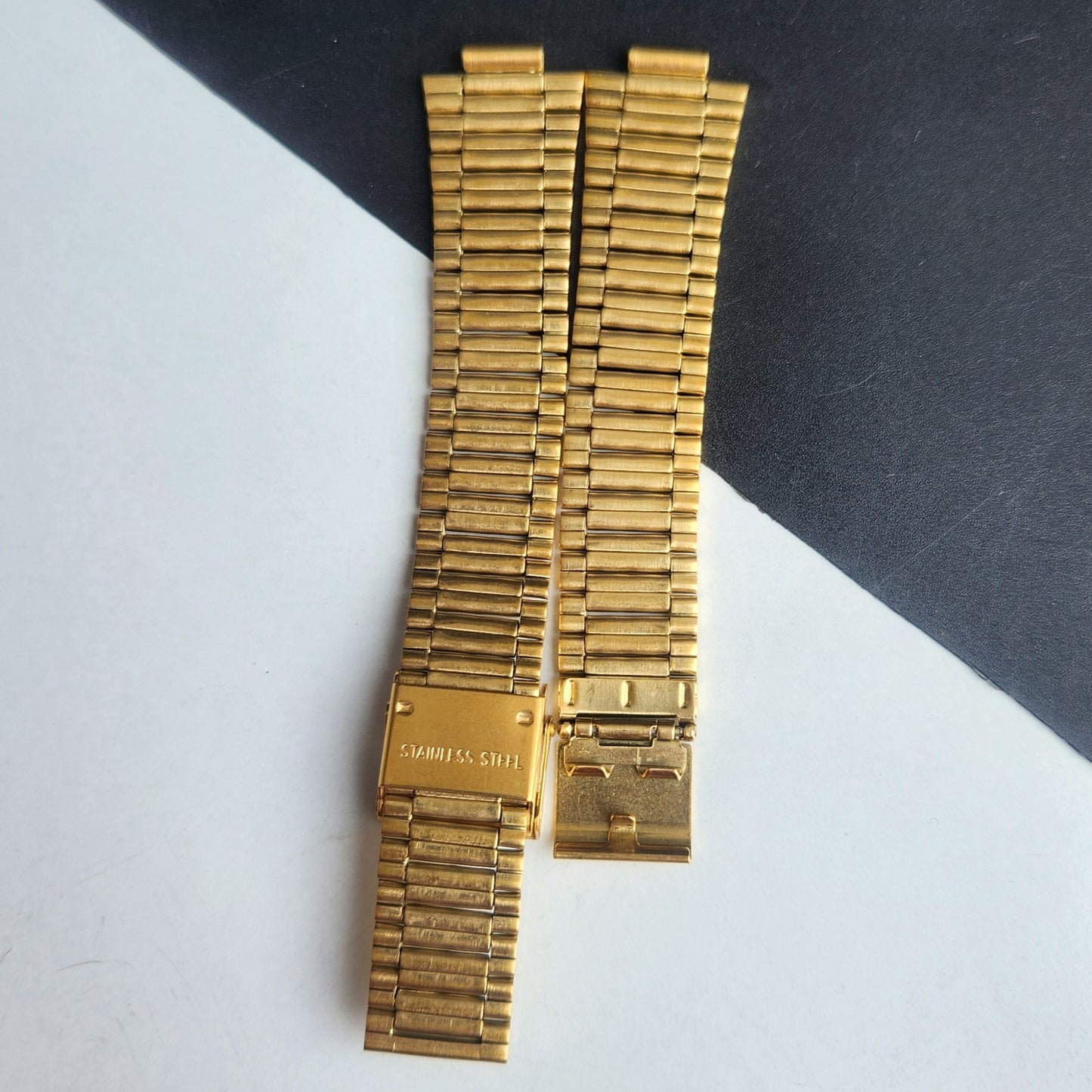 18MM Stainless Steel Golden C Clamp Bracelet For Automatic Mechanical Watches H48
