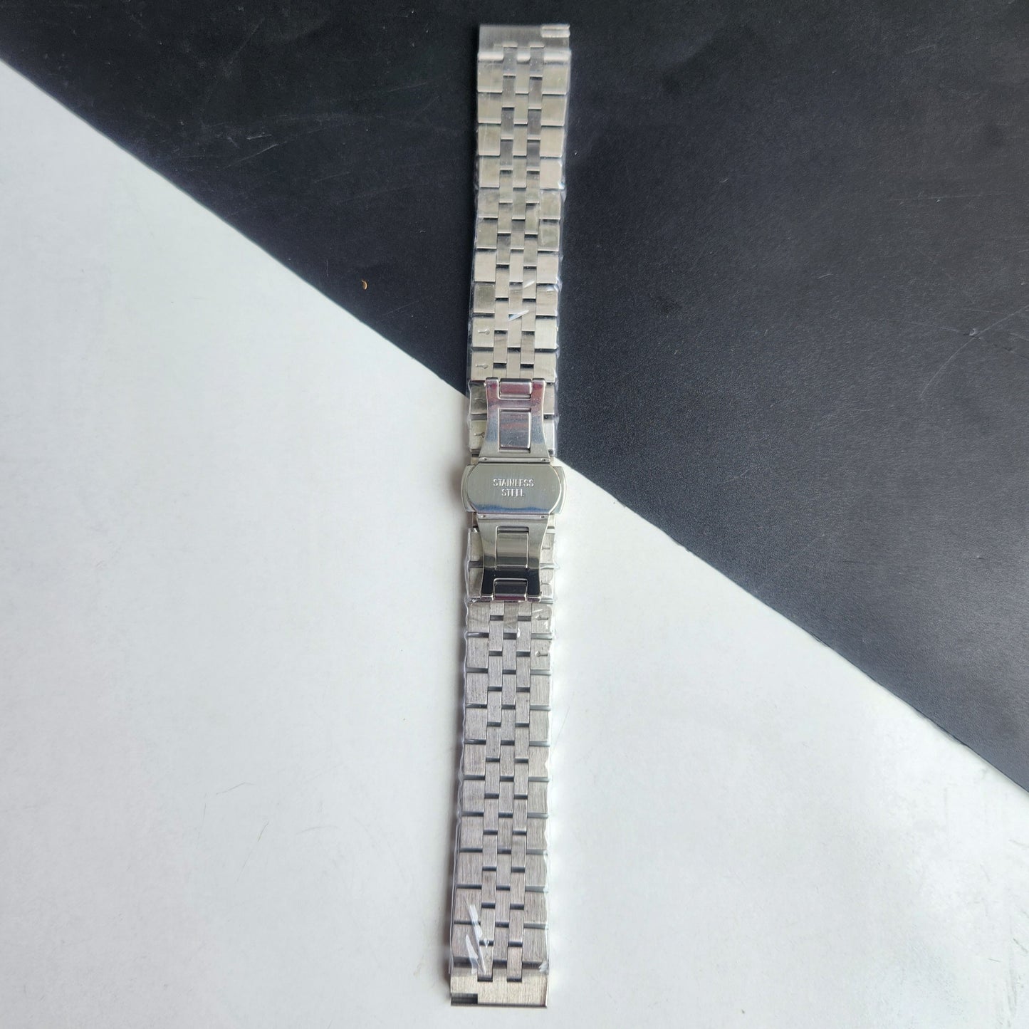 22MM Silver Jubilee Bracelet With Butterfly Lock For Automatic Mechanical Watches H51
