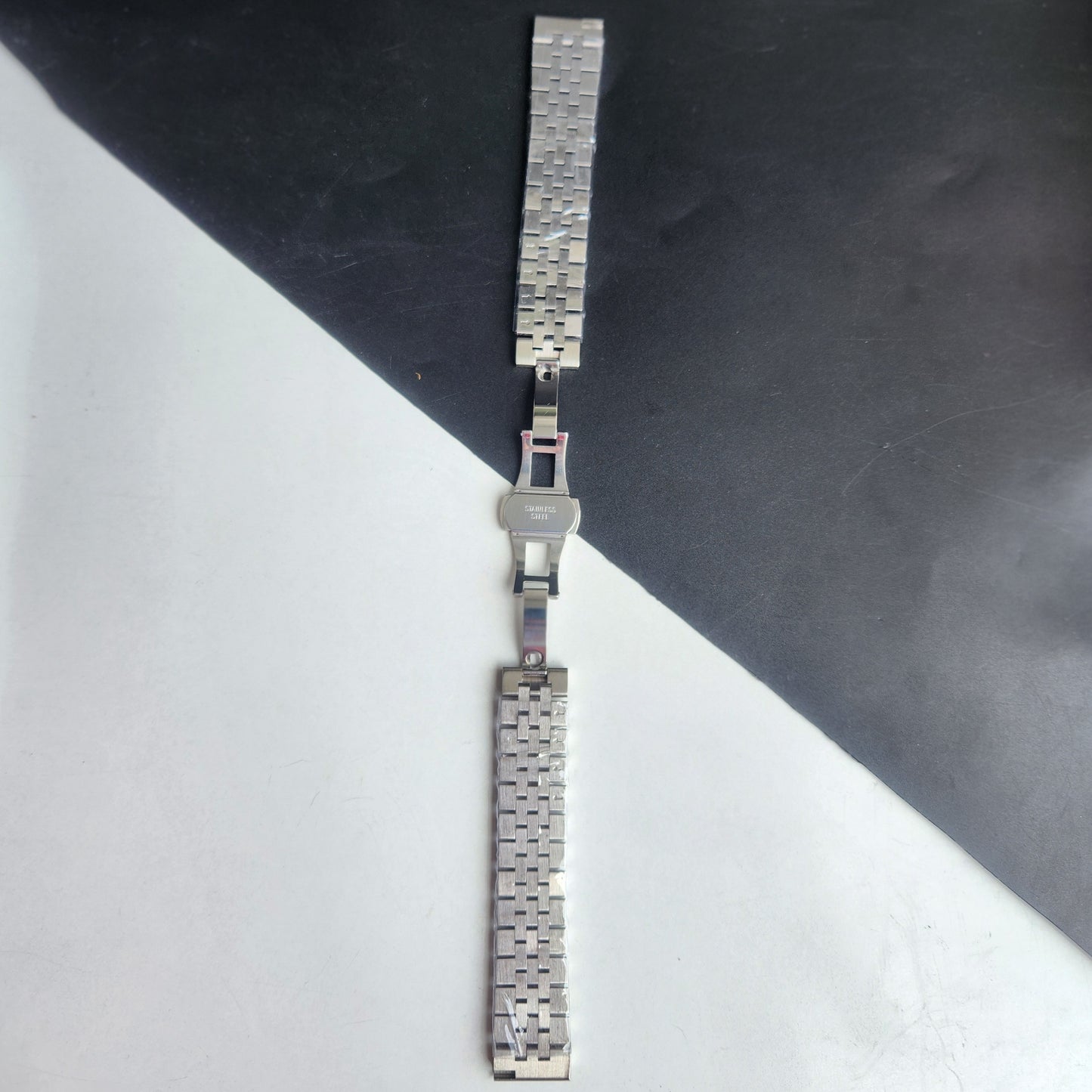 22MM Silver Jubilee Bracelet With Butterfly Lock For Automatic Mechanical Watches H51
