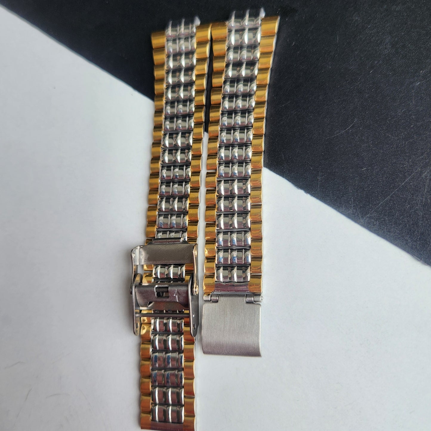 18MM Stainless Steel Twoton For Automatic Mechanical Watches H52