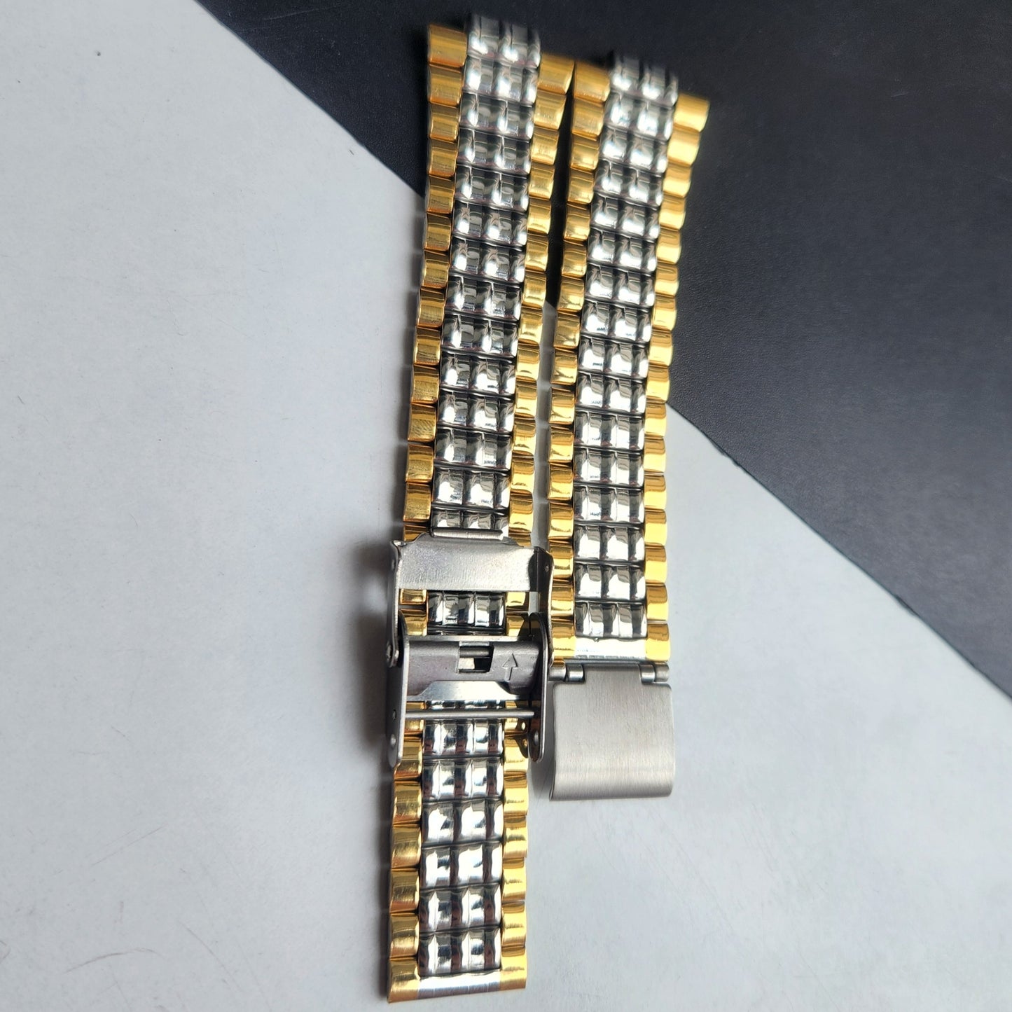 18MM Stainless Steel Twoton For Automatic Mechanical Watches H52