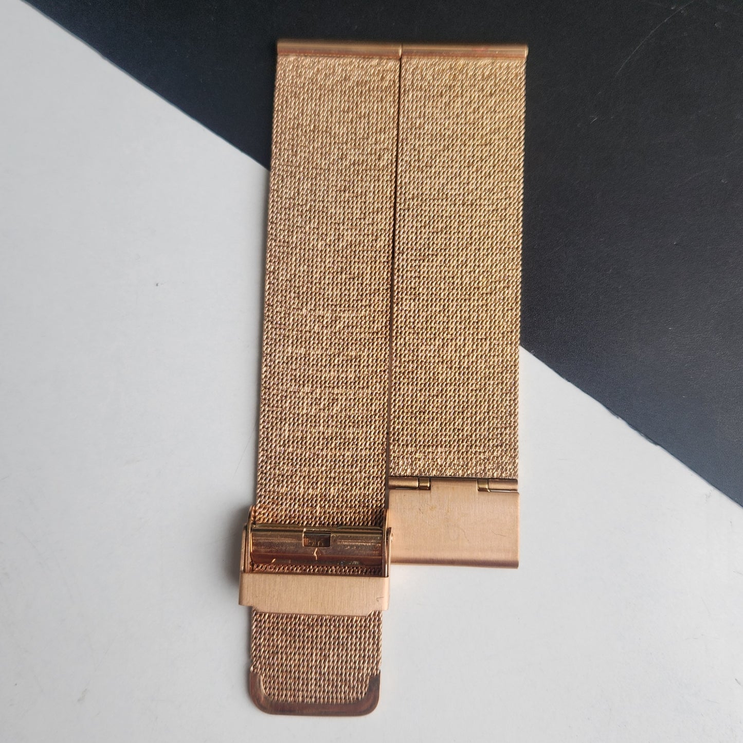 20MM Rose Gold Mesh Band for TITAN EDGE Quartz Watches H58
