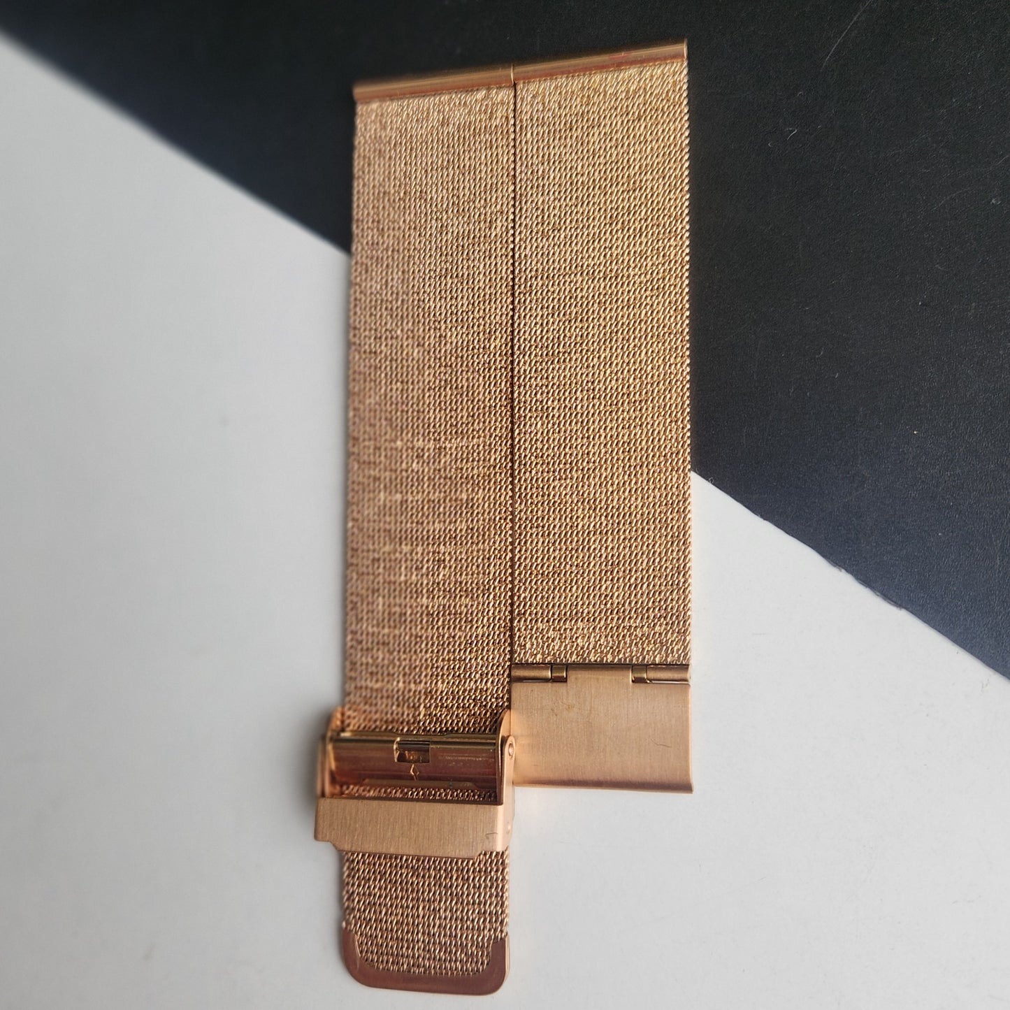 20MM Rose Gold Mesh Band for TITAN EDGE Quartz Watches H58