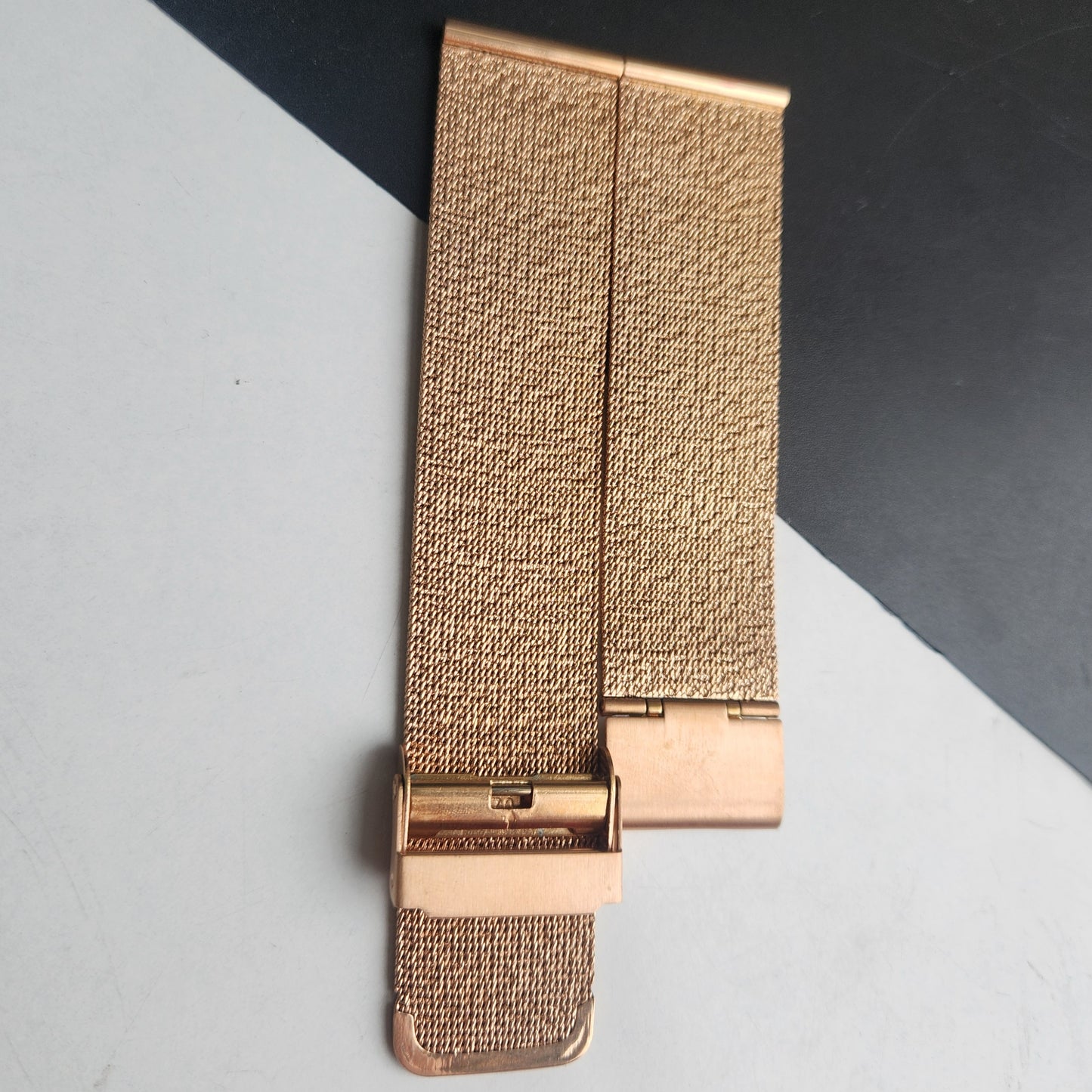 20MM Rose Gold Mesh Band for TITAN EDGE Quartz Watches H58