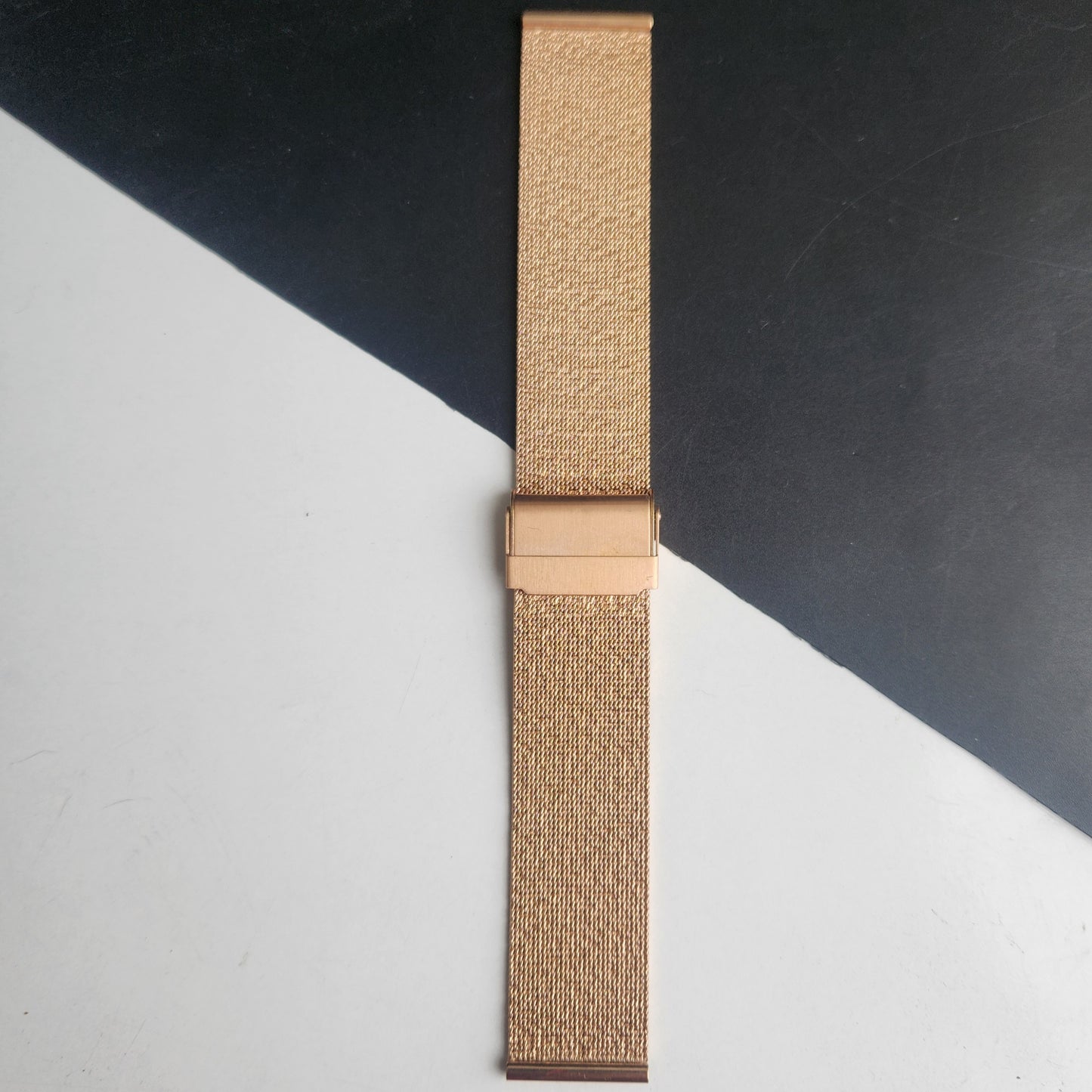 20MM Rose Gold Mesh Band for TITAN EDGE Quartz Watches H58