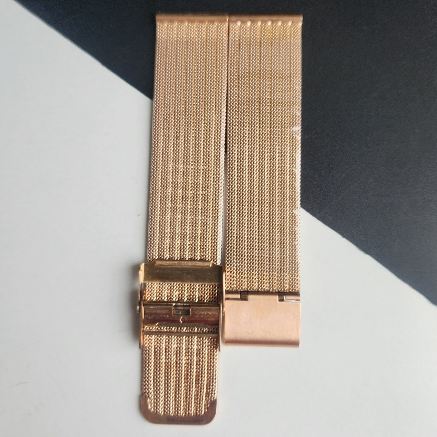20MM Rose Gold Mesh Band for TITAN EDGE Quartz Watches H59