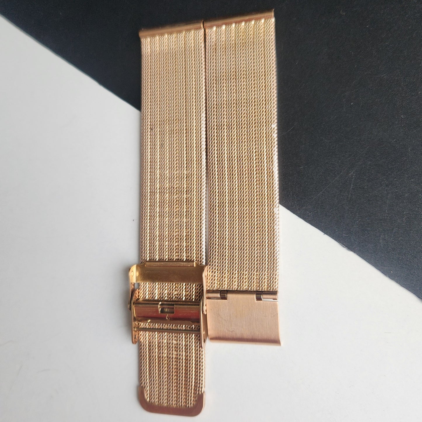 20MM Rose Gold Mesh Band for TITAN EDGE Quartz Watches H59