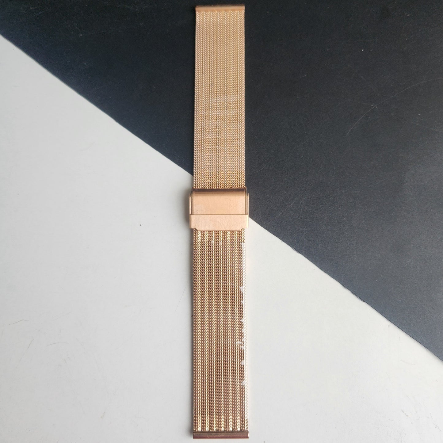 20MM Rose Gold Mesh Band for TITAN EDGE Quartz Watches H59