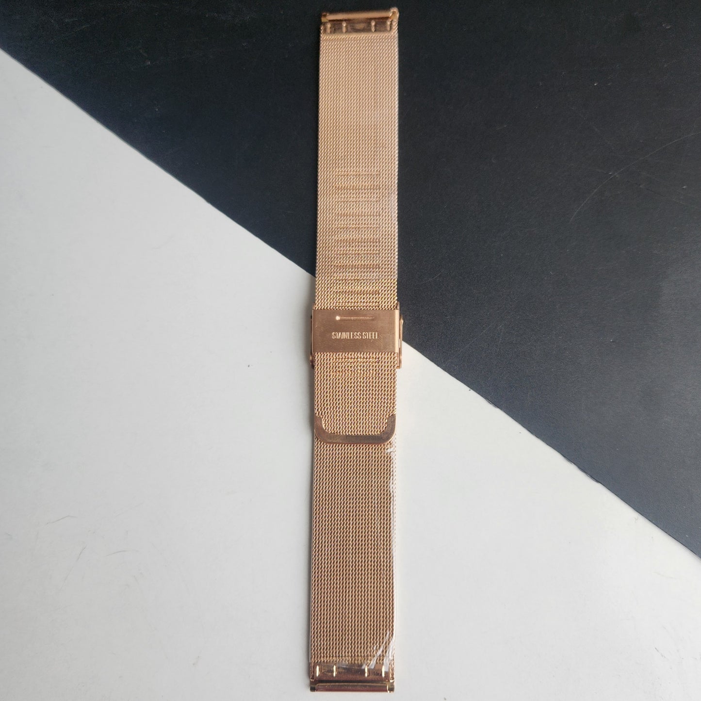 20MM Rose Gold Mesh Band for TITAN EDGE Quartz Watches H59