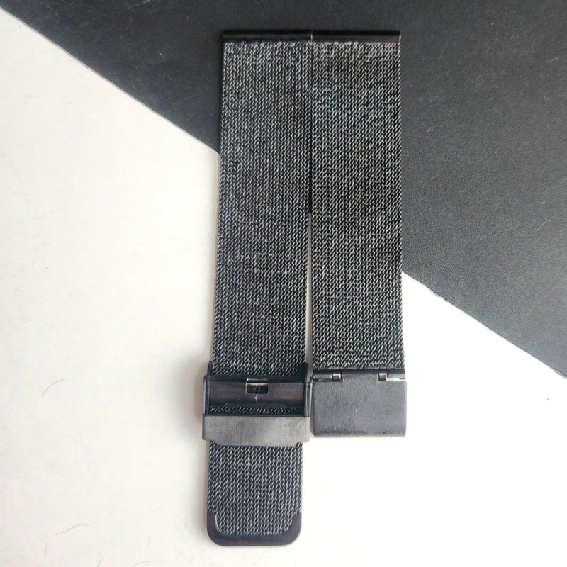 20MM Black Mesh Band for TITAN EDGE Quartz Watches H62