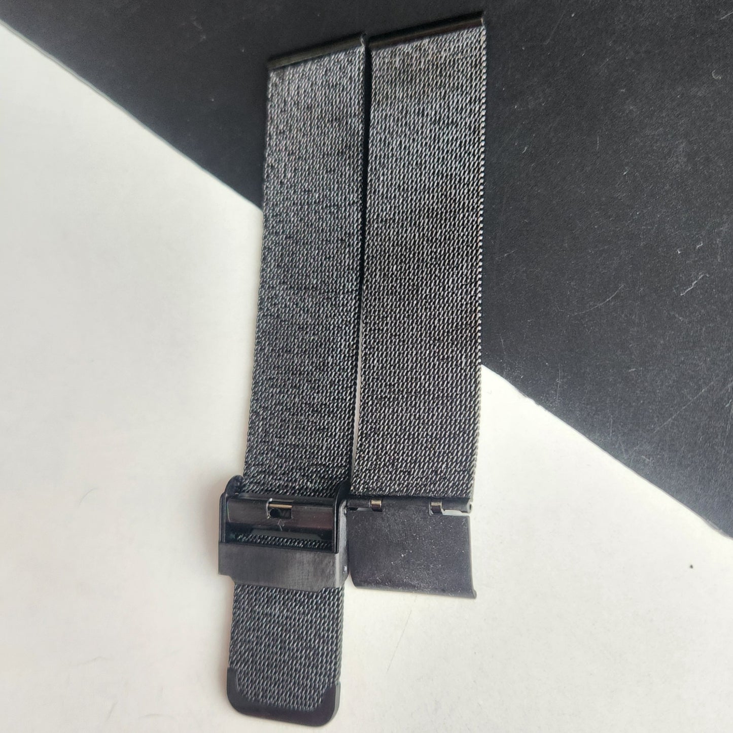 20MM Black Mesh Band for TITAN EDGE Quartz Watches H62