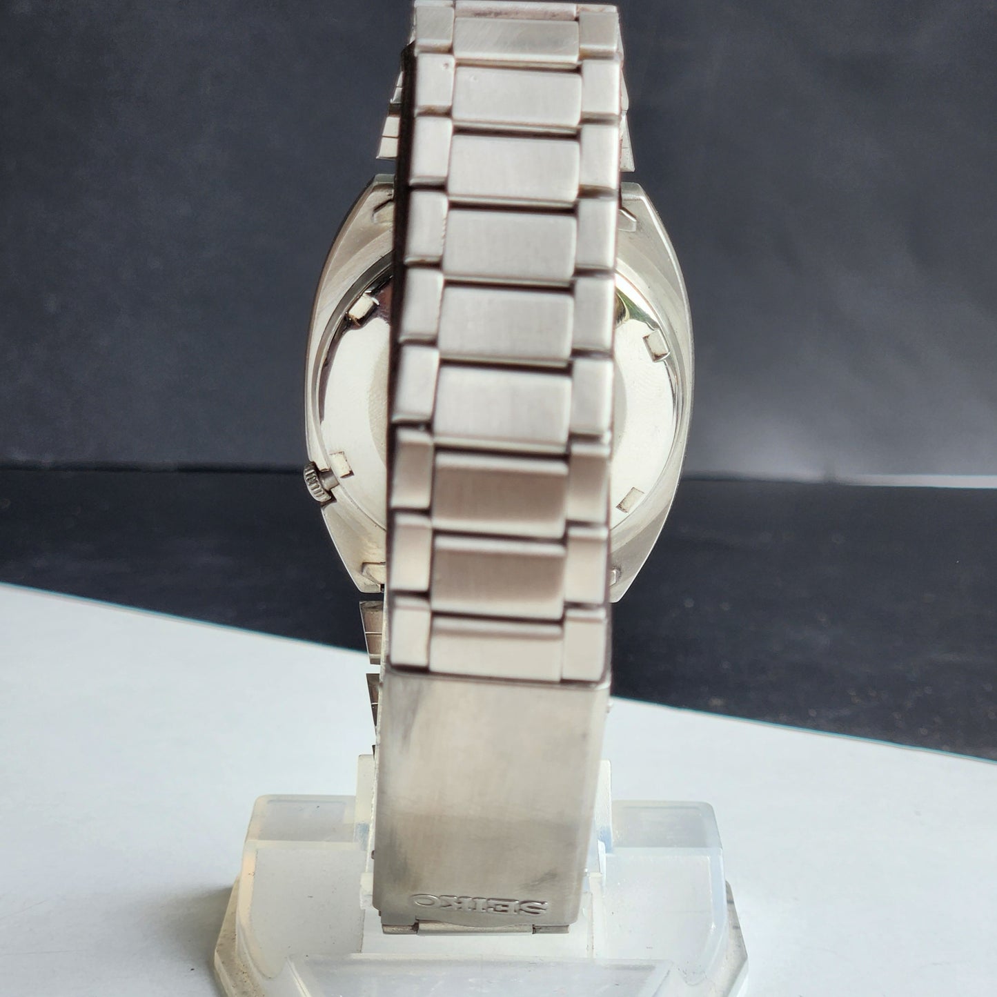 Vintage 1979 Original Seiko 5 Automatic 6309-612A Black Face 17 Jewels Day-Date Japanese Men's Wrist Watch ET47